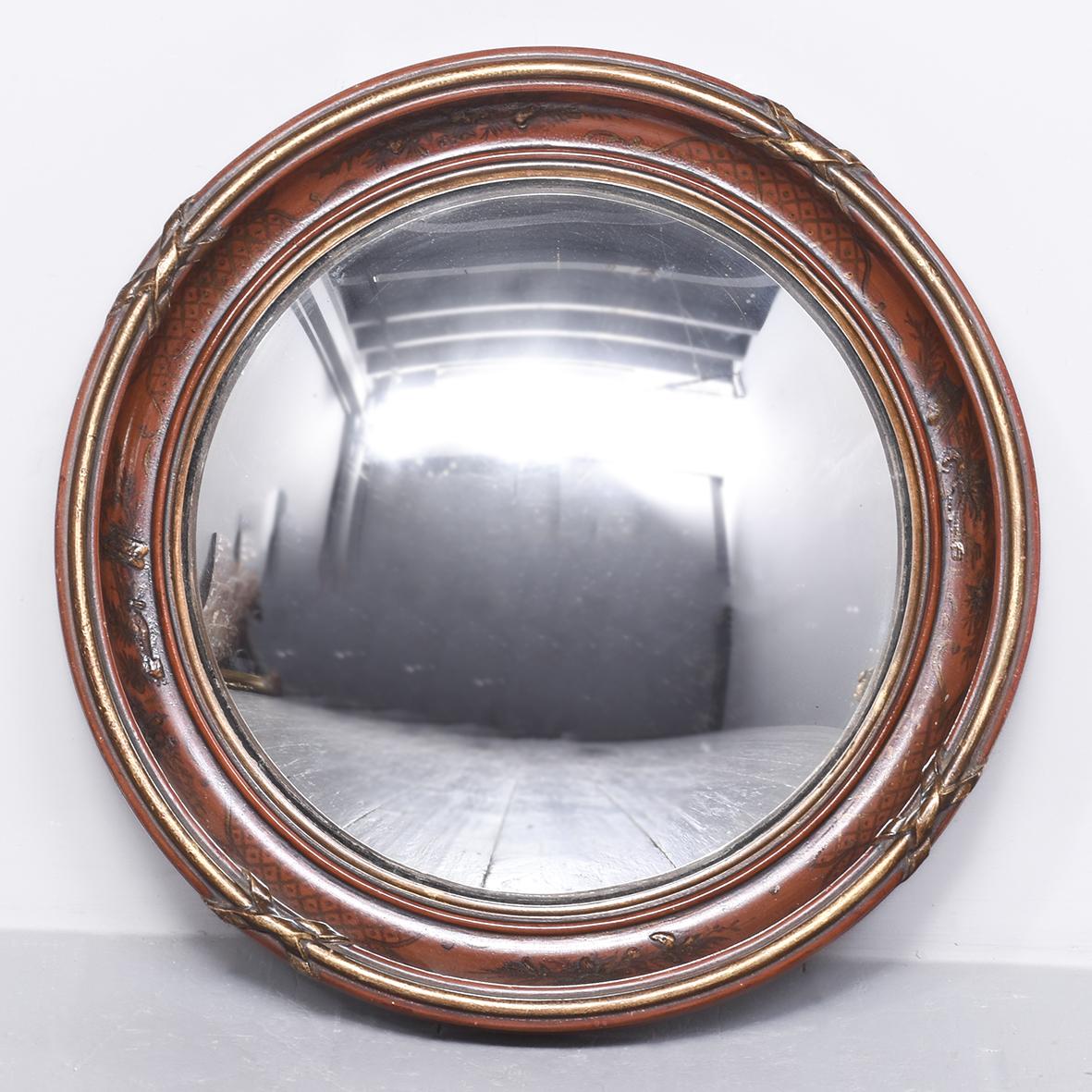 Decorative 19th Century Regency Style Circular Convex Mirror with Chinoiserie Decoration (1 of 5) Decorative 19th Century Regency Style Circular Convex Mirror with Chinoiserie Decoration (1 of 5)