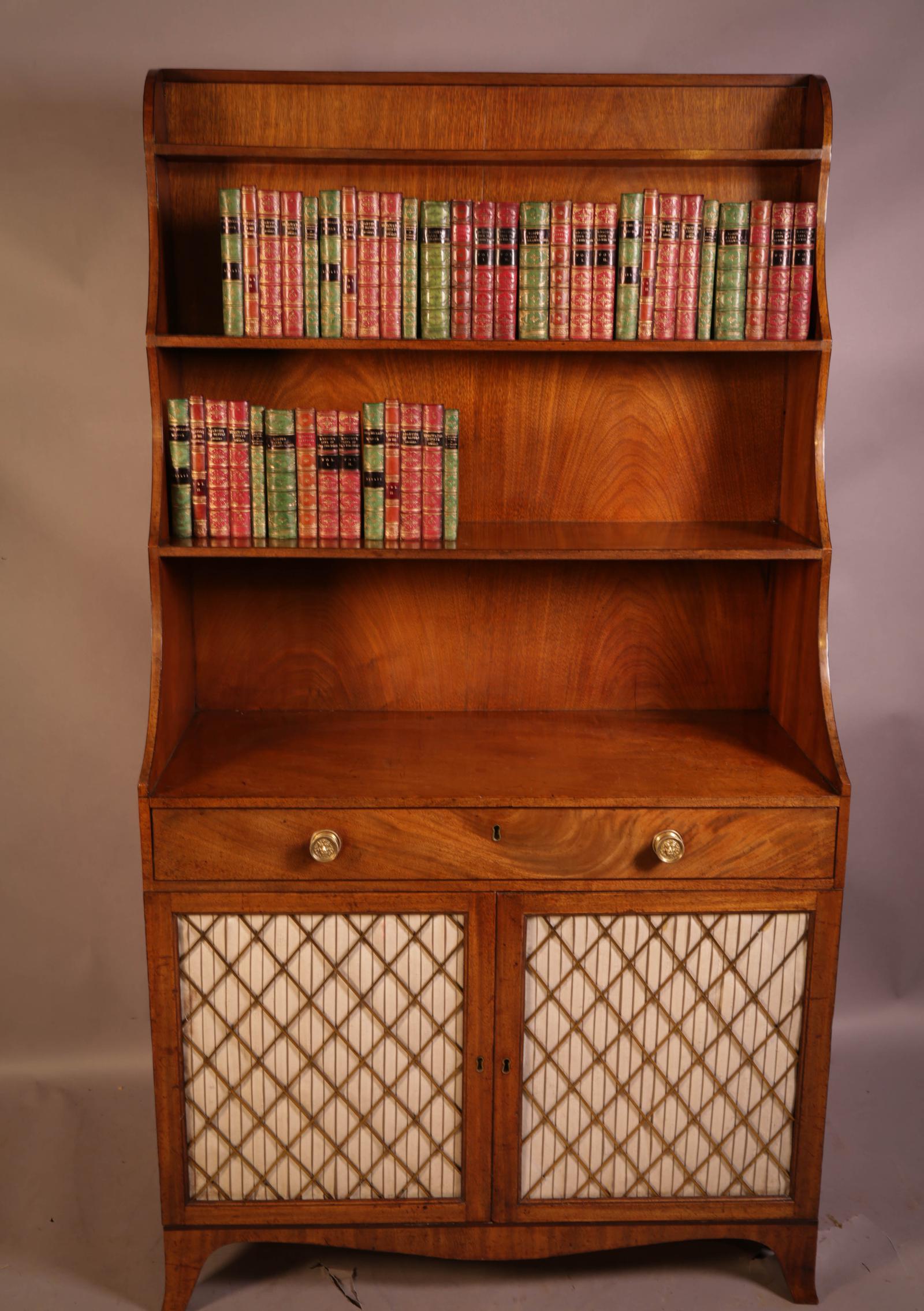 Regency Period Waterfall Bookcase (1 of 10) Regency Period Waterfall Bookcase (1 of 10)