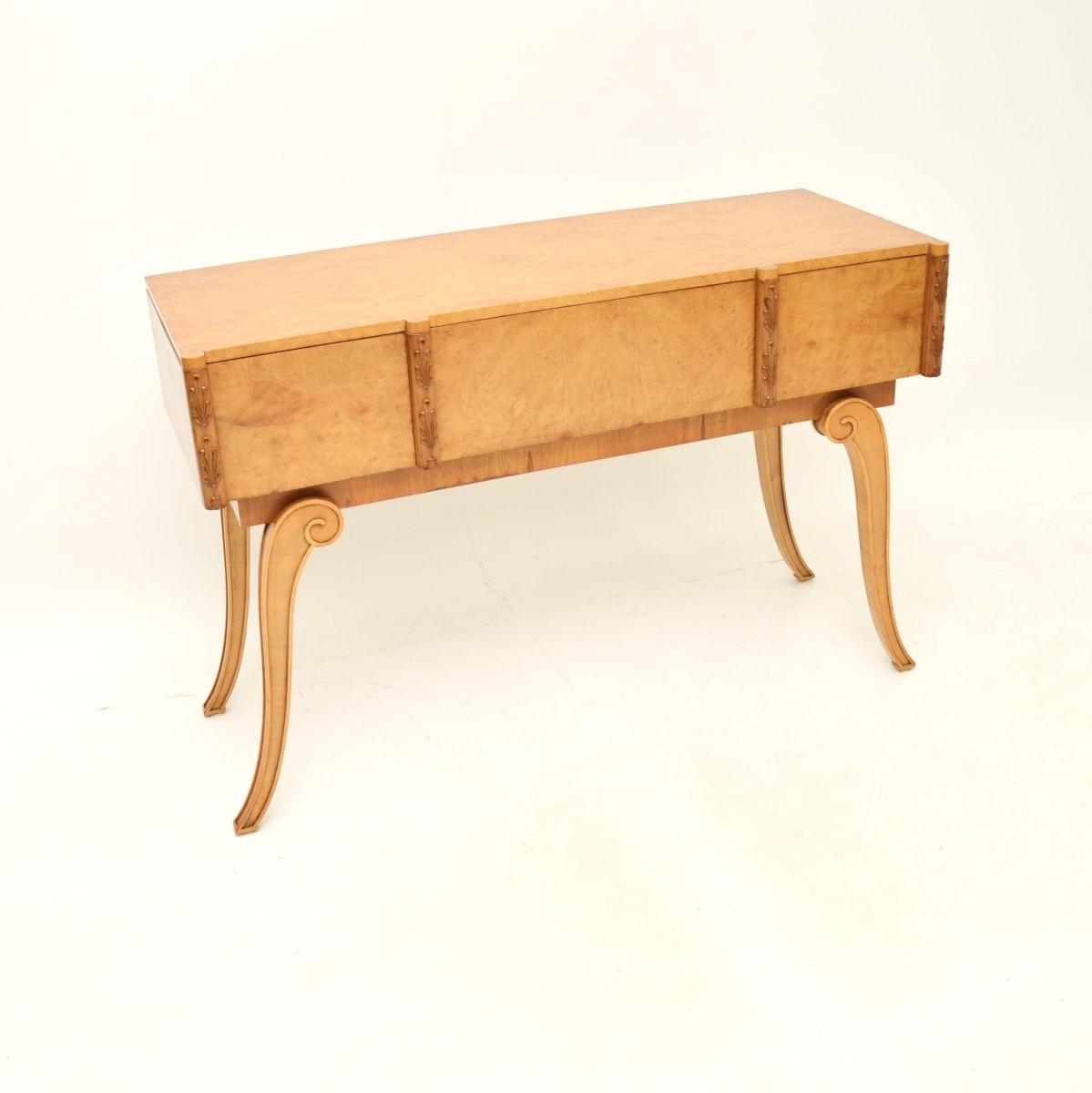 Art Deco Burr Walnut Console Table by Hille (1 of 9) Art Deco Burr Walnut Console Table by Hille (1 of 9)