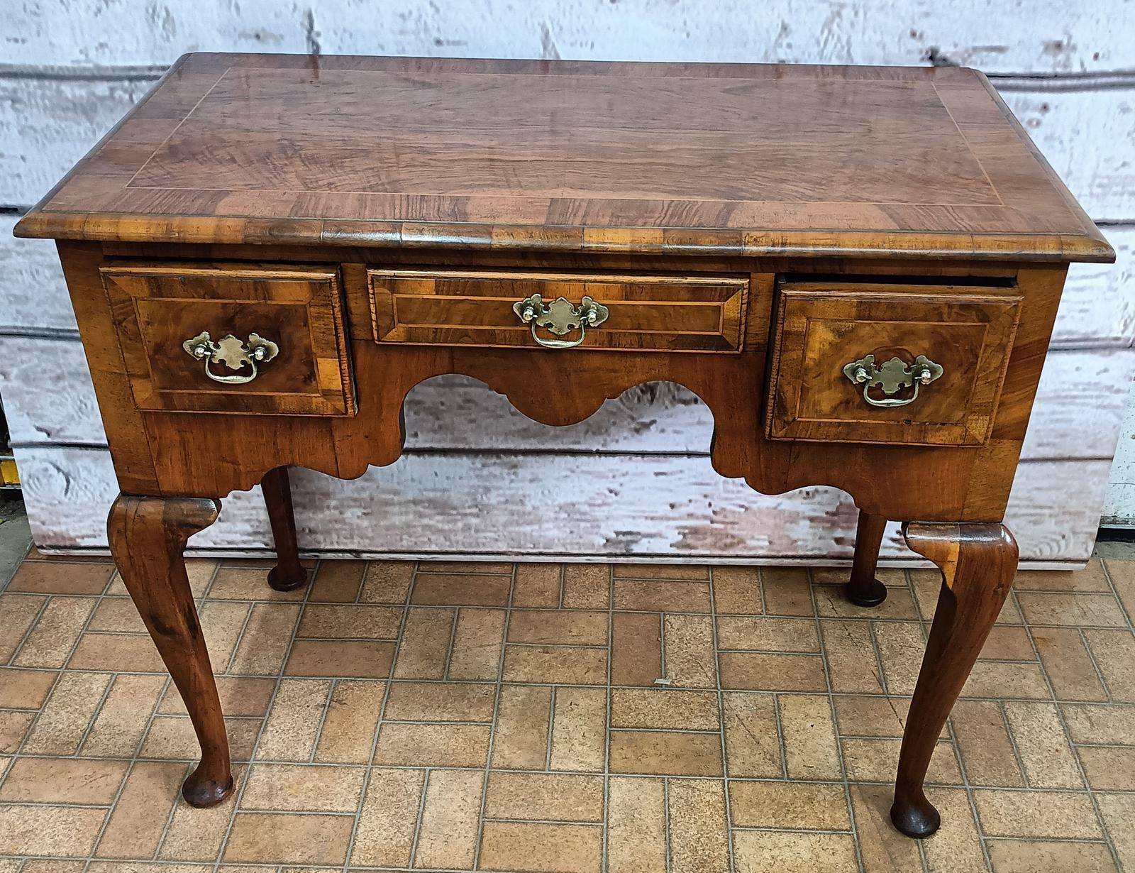 Queen Anne Style Walnut Lowboy (1 of 8)