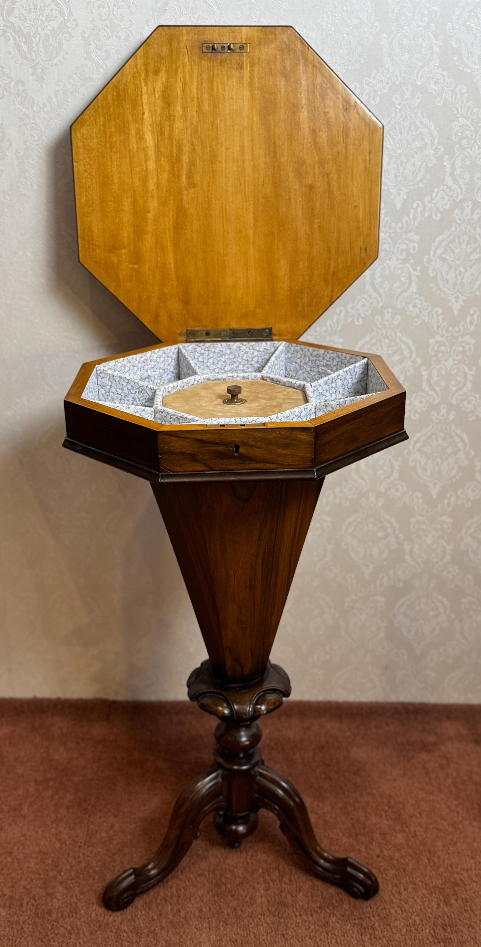 Victorian Walnut Cone Shaped Ladies Work Table (1 of 12) Victorian Walnut Cone Shaped Ladies Work Table (1 of 12)