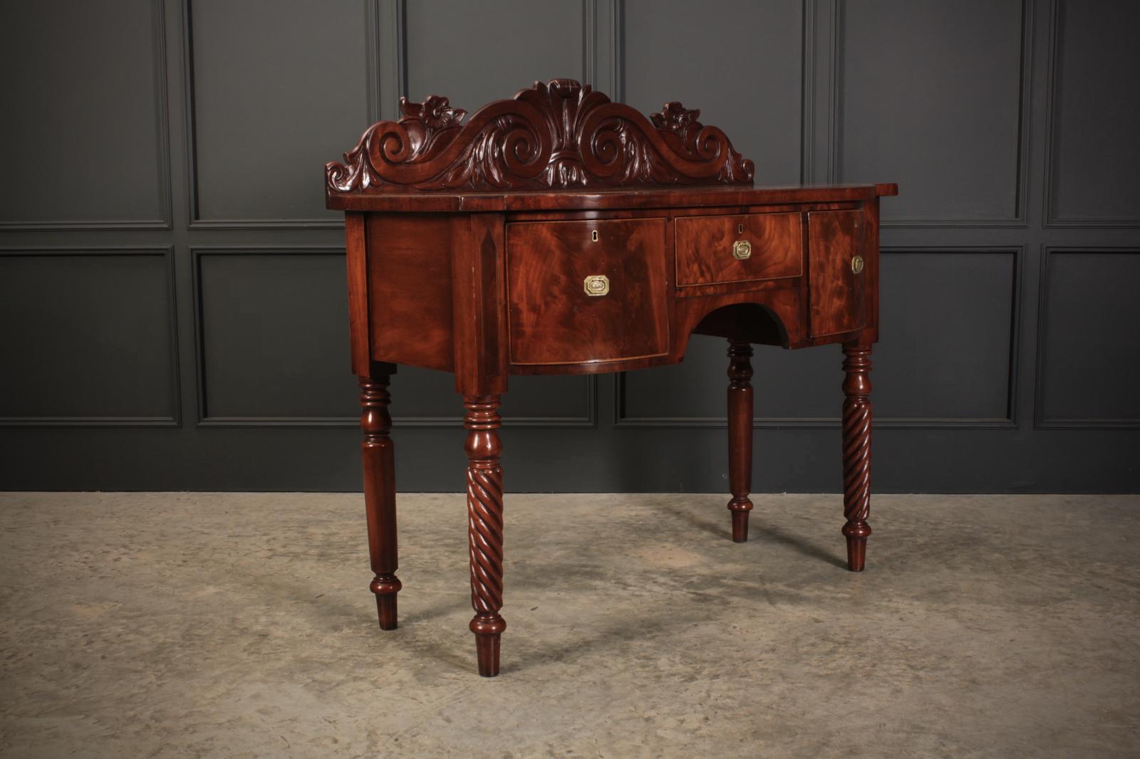 Regency Mahogany Bow Front Sideboard (1 of 10) Regency Mahogany Bow Front Sideboard (1 of 10)