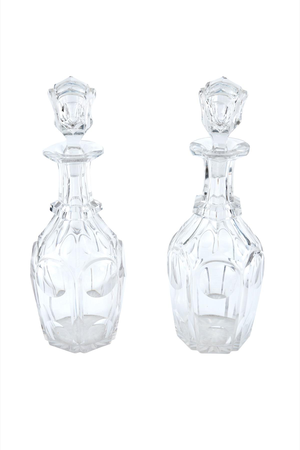 Large Pair of Antique Victorian Decanters (1 of 8)