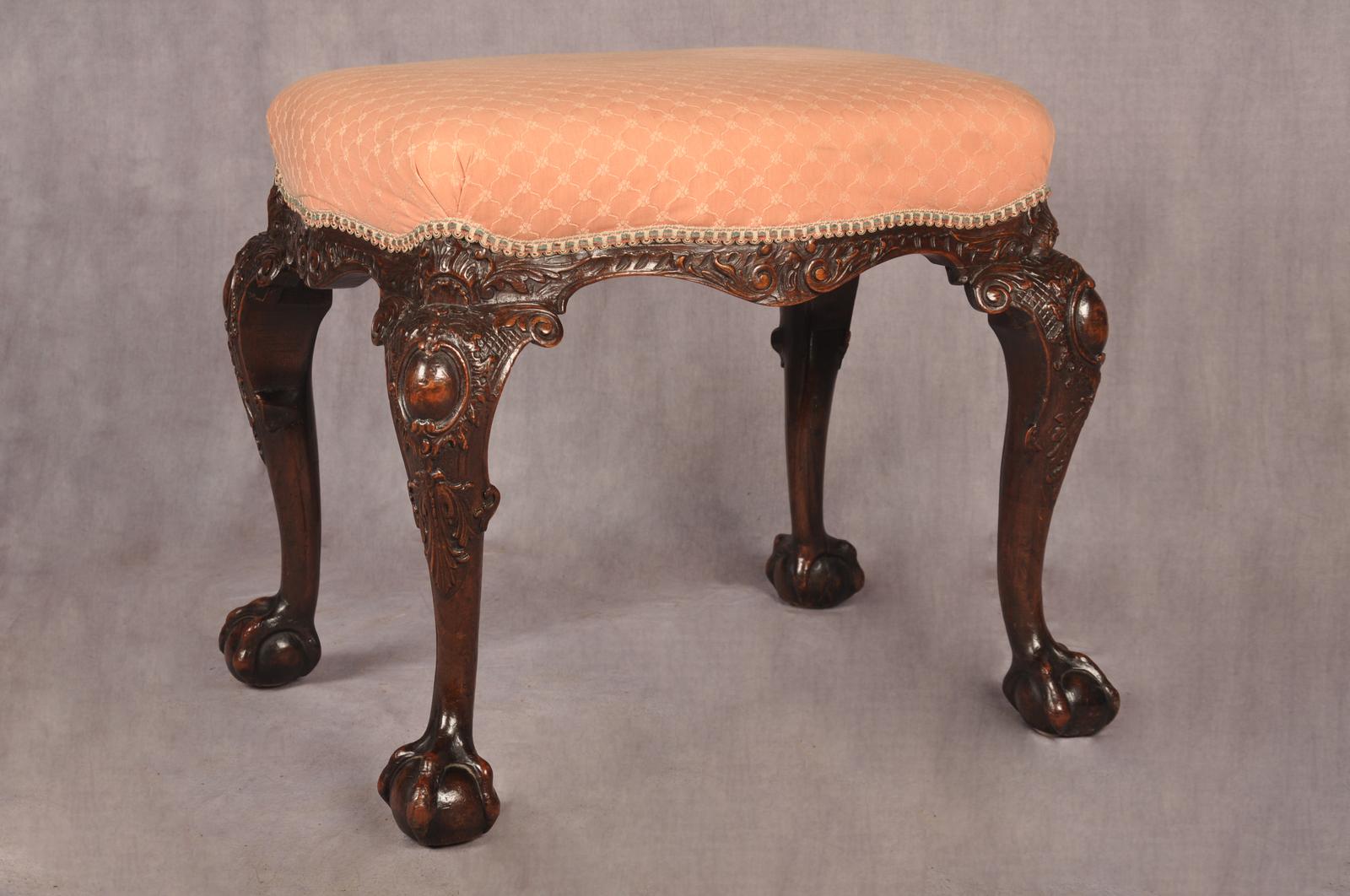 Fine 19th Century Walnut Stool (1 of 13)