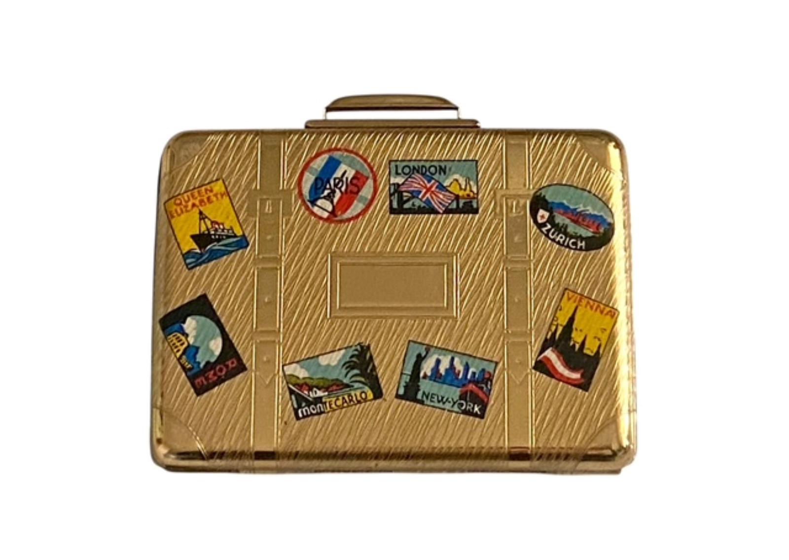 Vintage Kigu Bon Voyage Suitcase Form Powder Compact Circa 1950 Unused (1 of 9) Vintage Kigu Bon Voyage Suitcase Form Powder Compact Circa 1950 Unused (1 of 9)