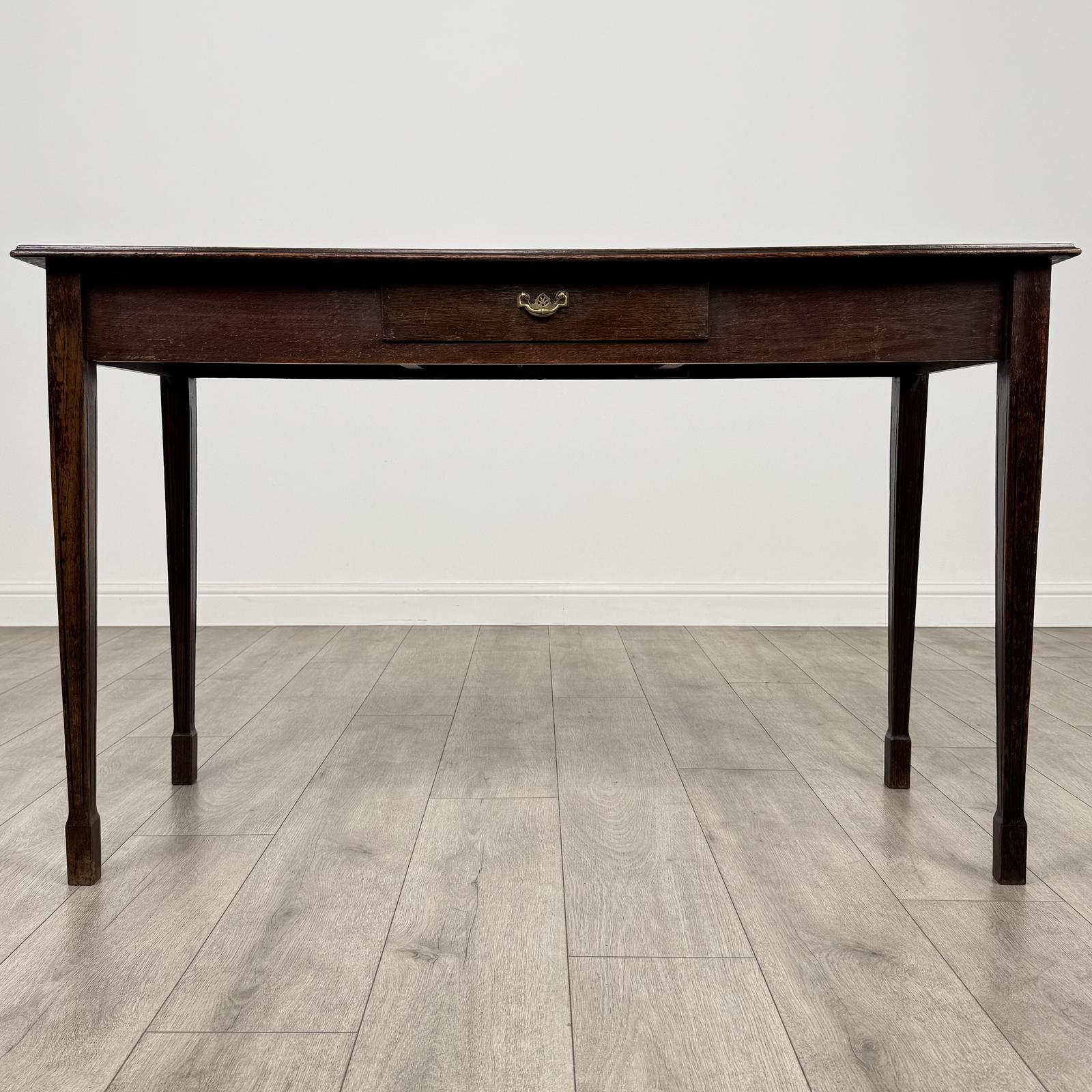 Antique 20th Century Writing Table in Oak (1 of 11)