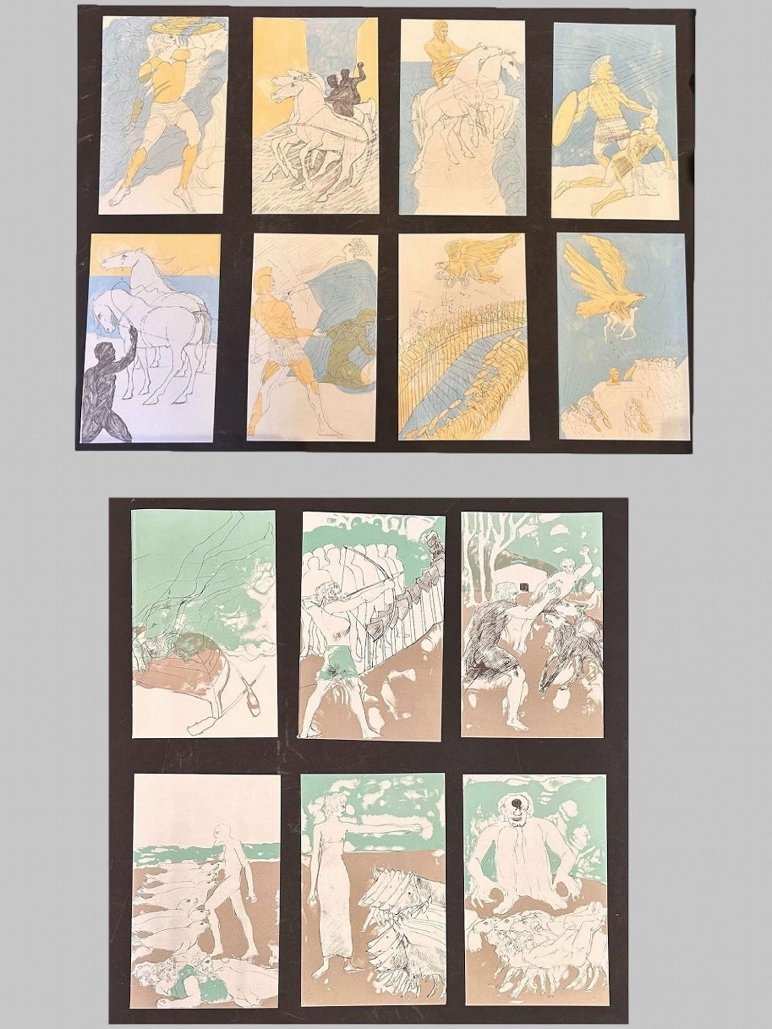 Elizabeth Frink: Set of Fourteen Lithographs from the Iliad (1974) The Odyssey (1975) (1 of 17) Elizabeth Frink: Set of Fourteen Lithographs from the Iliad (1974) The Odyssey (1975) (1 of 17)