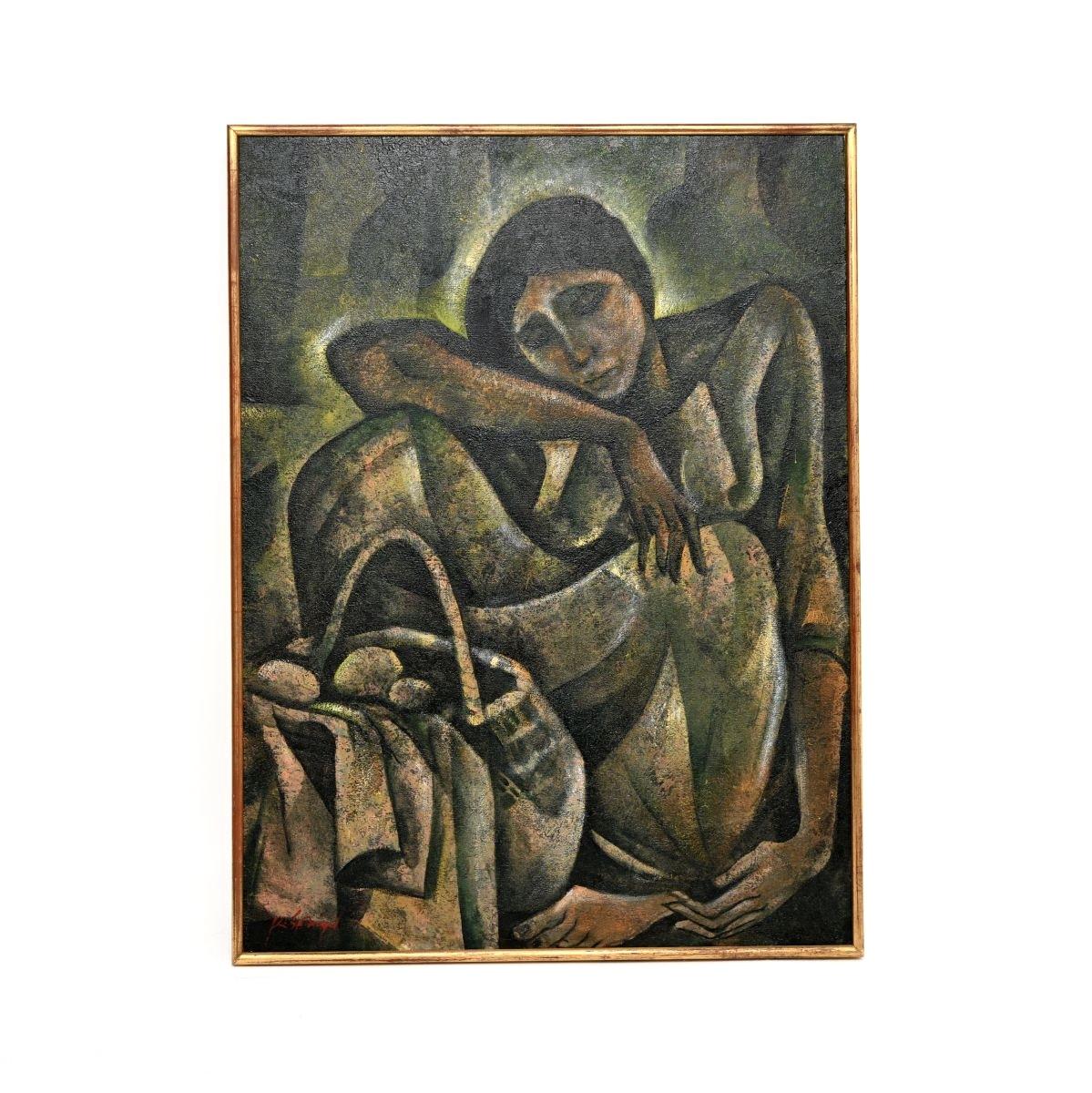 Vintage Oil Painting by Roger San Miguel (1 of 5) Vintage Oil Painting by Roger San Miguel (1 of 5)