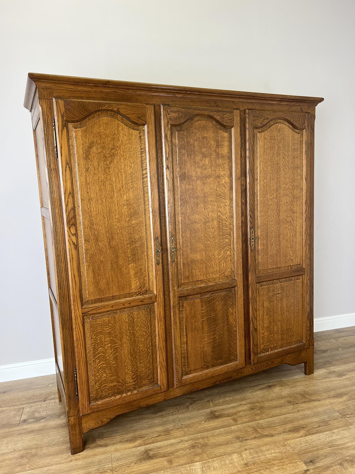Wardrobe Vintage French Oak Triple Door Carved Armoire (1 of 12) Wardrobe Vintage French Oak Triple Door Carved Armoire (1 of 12)