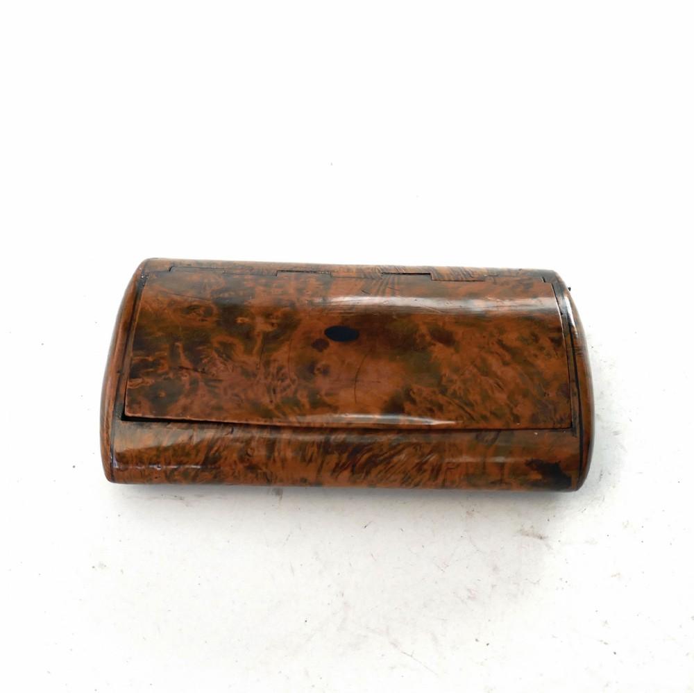 Antique Early Treen 19th Century Amboyna & Tortoiseshell Table Snuff Box - Scottish 1840-1860 (1 of 5) Antique Early Treen 19th Century Amboyna & Tortoiseshell Table Snuff Box - Scottish 1840-1860 (1 of 5)
