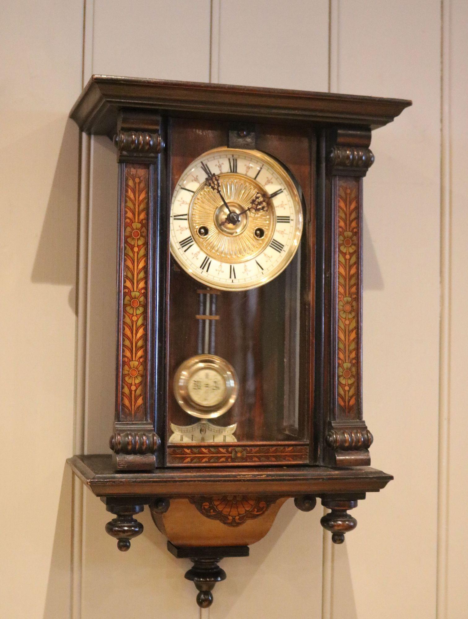 Small Walnut Regulator Wall Clock (1 of 12) Small Walnut Regulator Wall Clock (1 of 12)