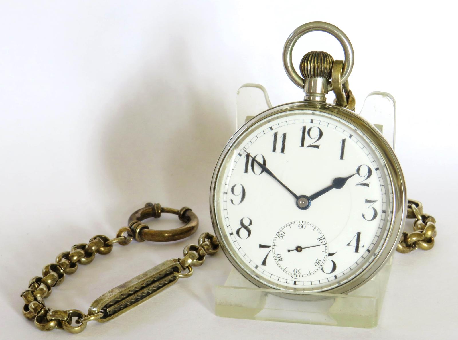 Pocket Watch: Antique Octava 8-day Pocket Watch & Chain (1 of 5)