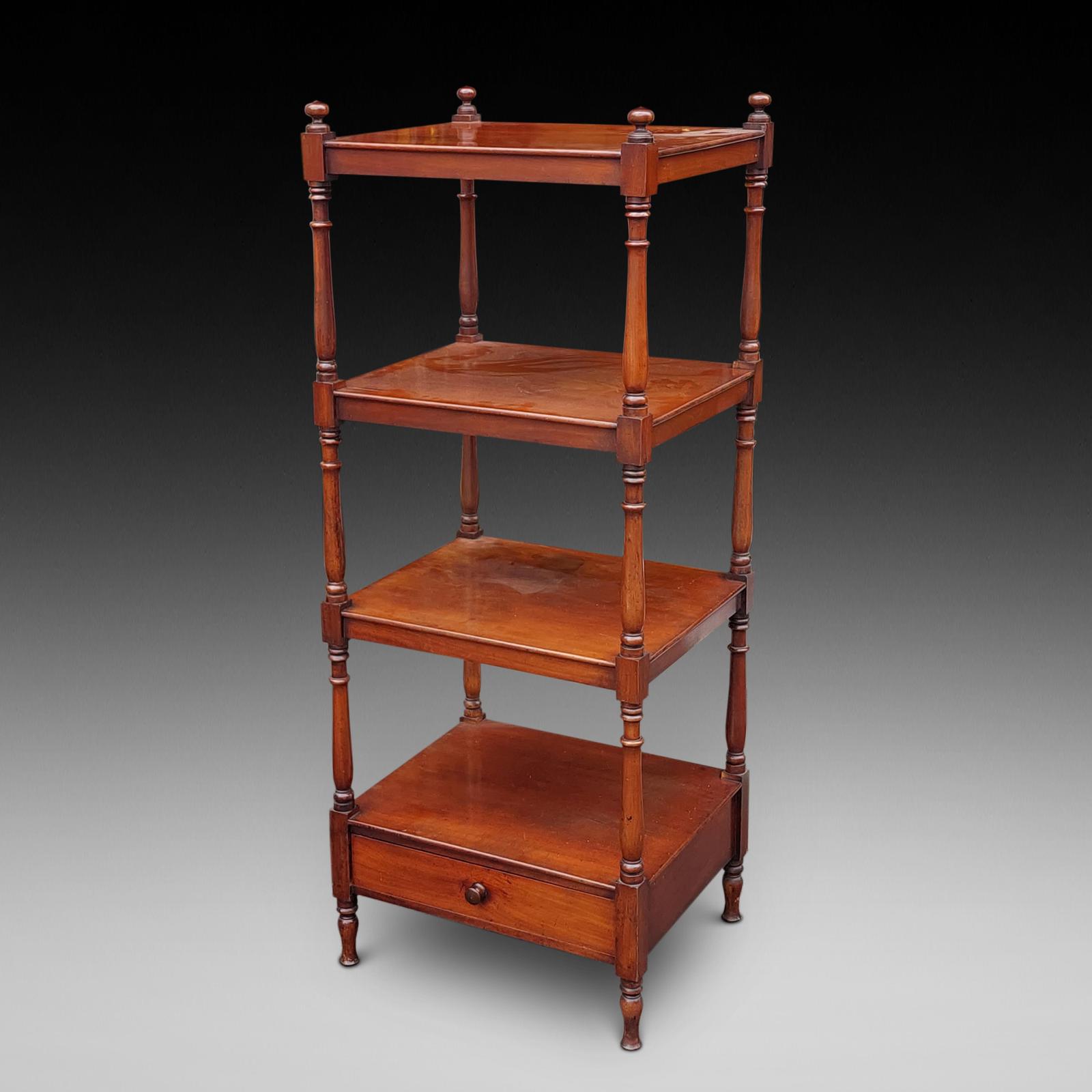 Victorian Mahogany Four Tiered Whatnot (1 of 10)