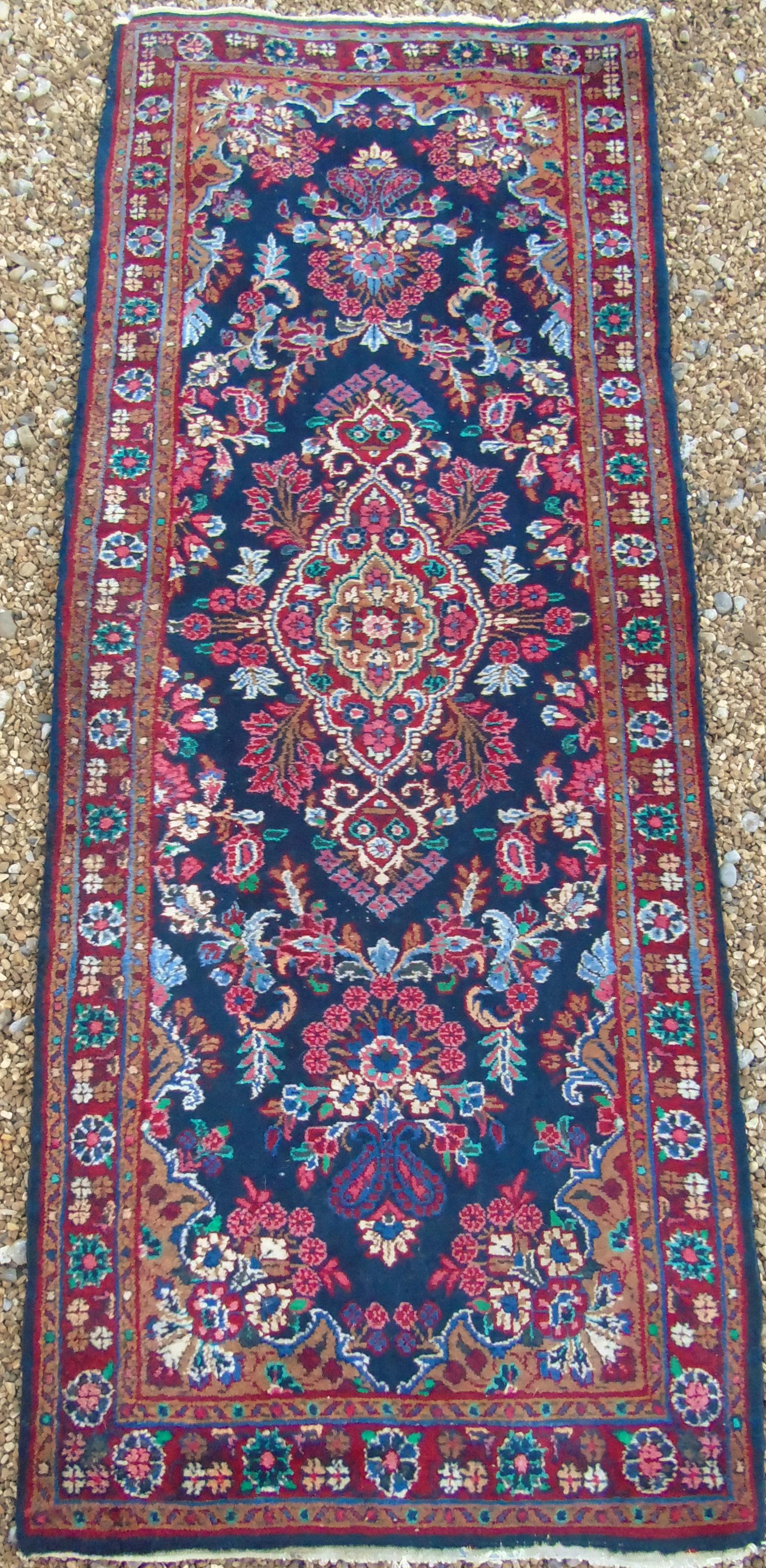 Antique Mohajeran Saroukh Runner Carpet (1 of 8)