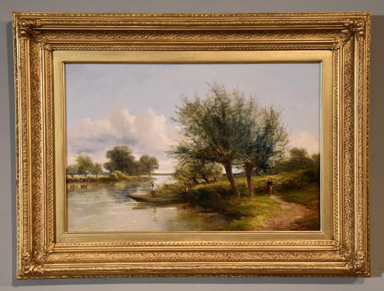 Oil Painting by Adam Barland - Near Medmenham on Thames (1 of 4)