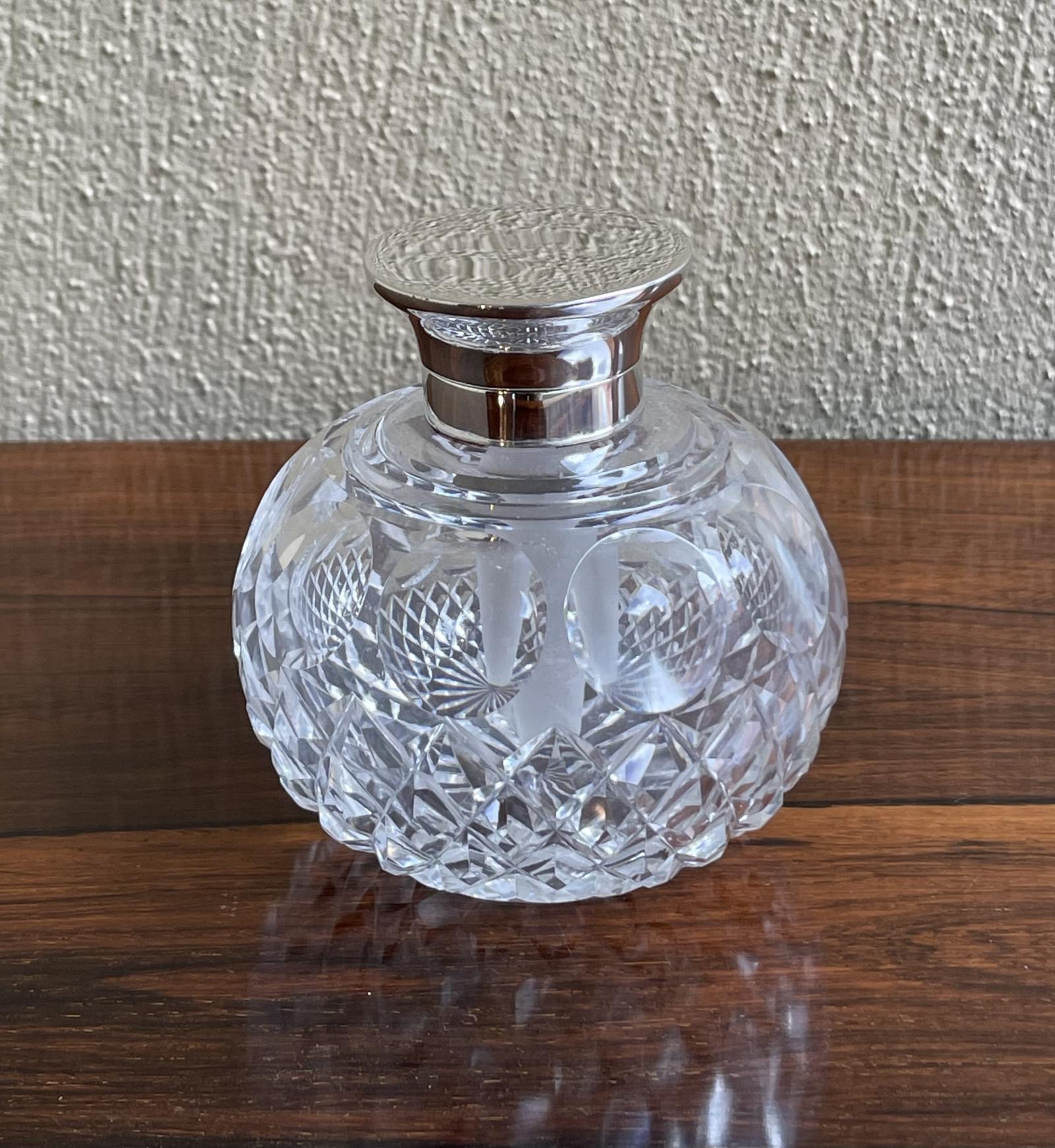 George V Silver Scent Bottle with Rare Dabber, by John Grinsell (1 of 5)