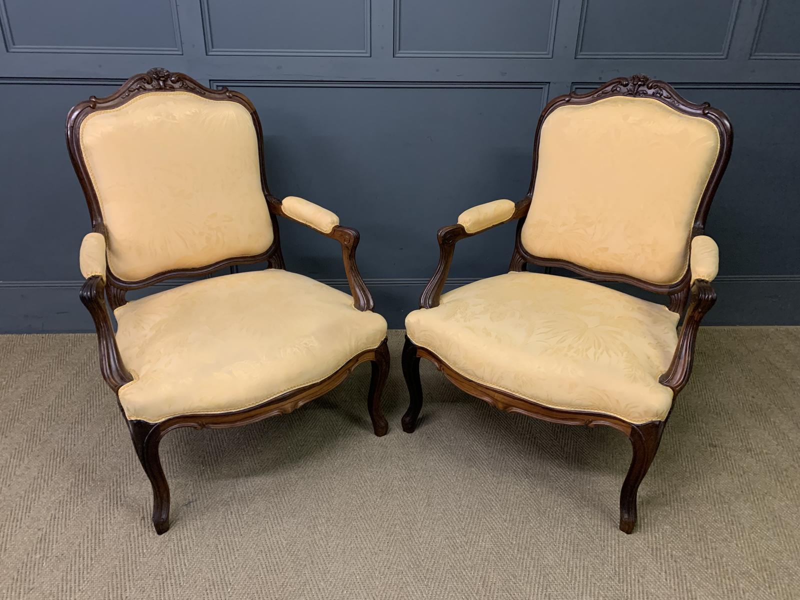 Pair of French Rosewood Fauteuils (1 of 18)