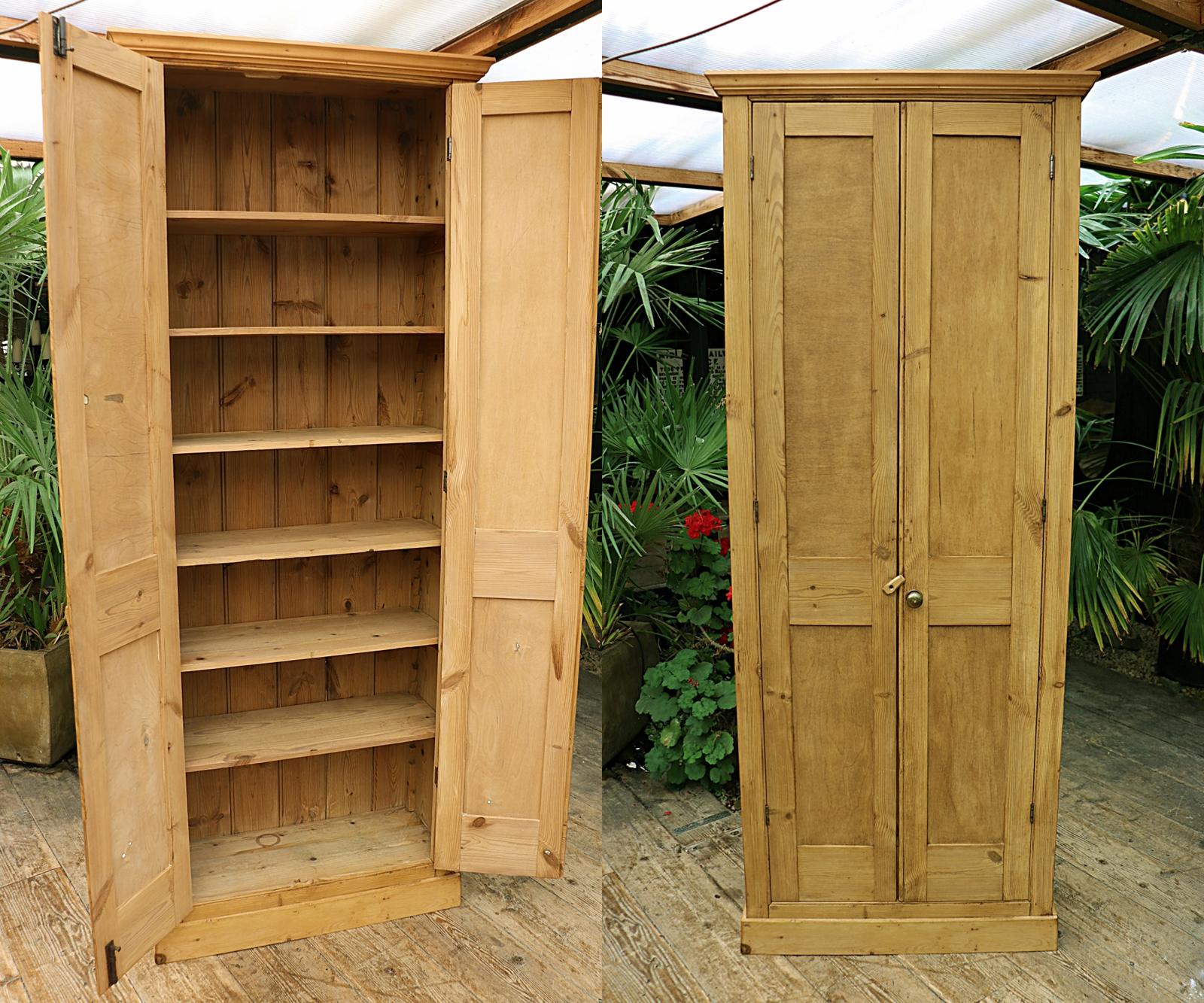 Super Tall! Super Shallow! Old Pine Cupboard - Linen / Larder / Bookcase (1 of 13) Super Tall! Super Shallow! Old Pine Cupboard - Linen / Larder / Bookcase (1 of 13)