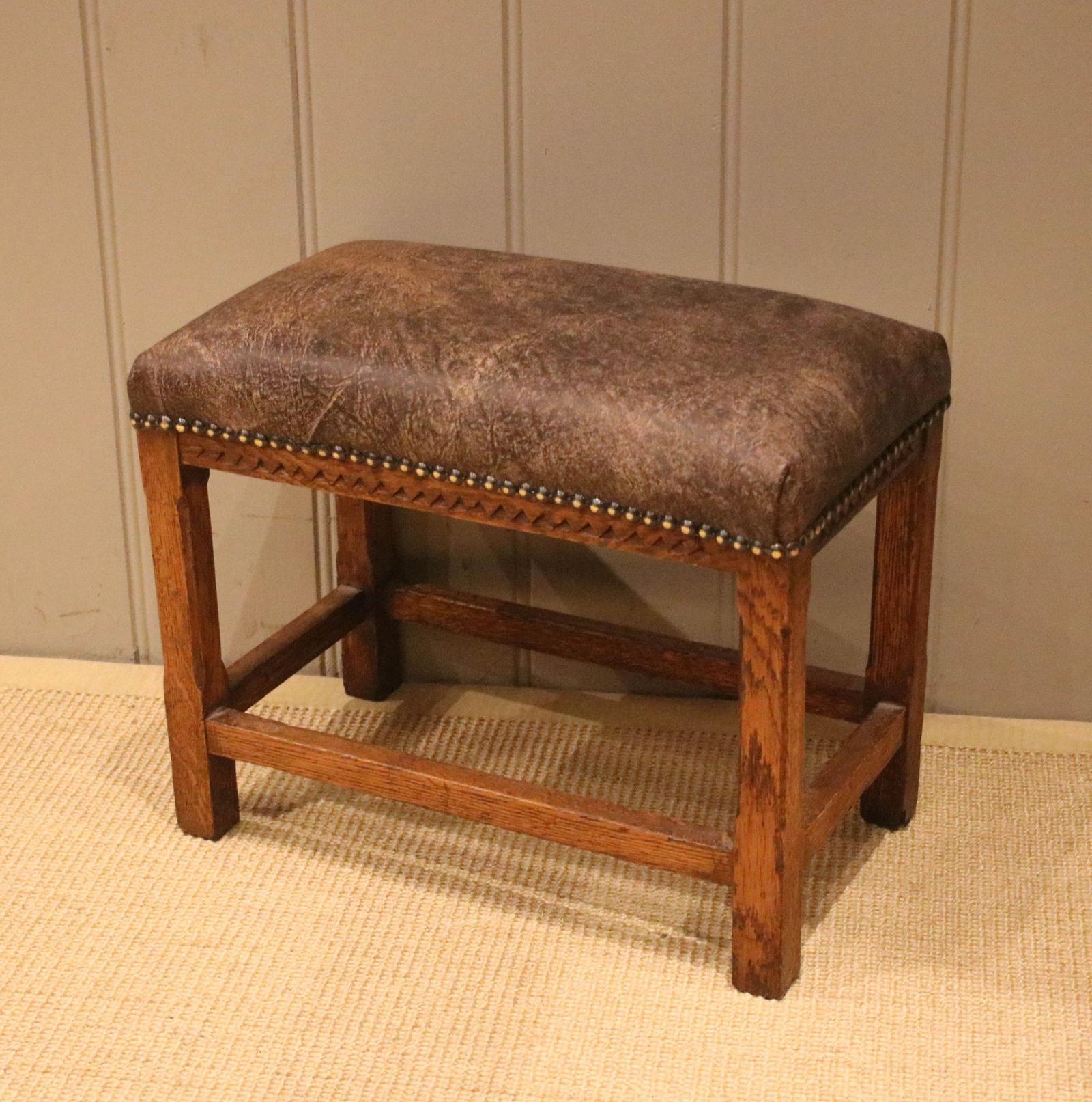 Victorian Oak Footstool (1 of 10)