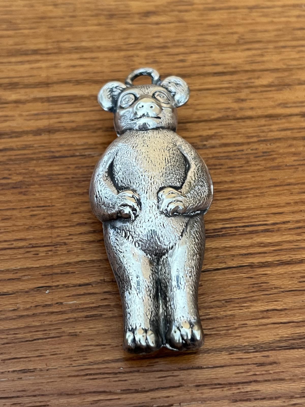 Silver Babies Teddy Bear Rattle (1 of 4)
