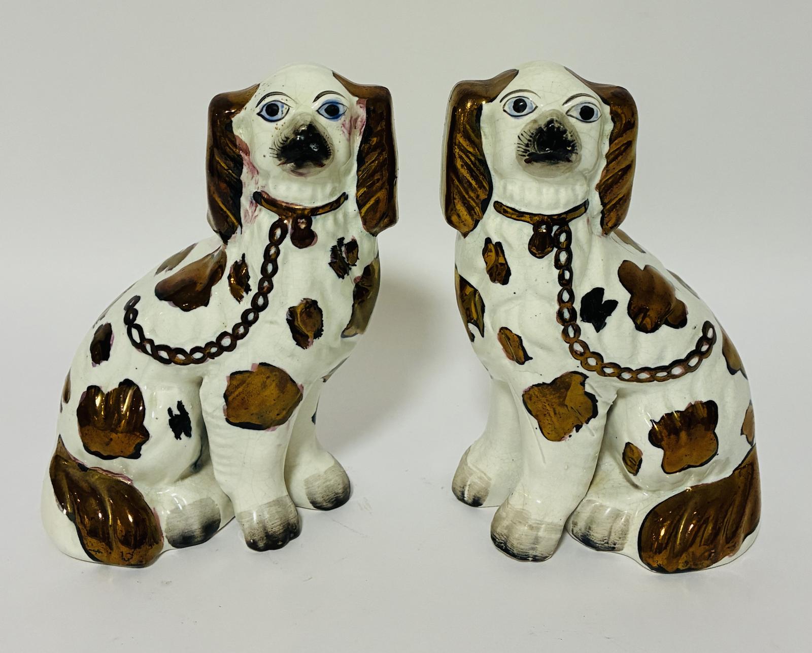 Pair of Victorian Staffordshire Dogs (1 of 7) Pair of Victorian Staffordshire Dogs (1 of 7)