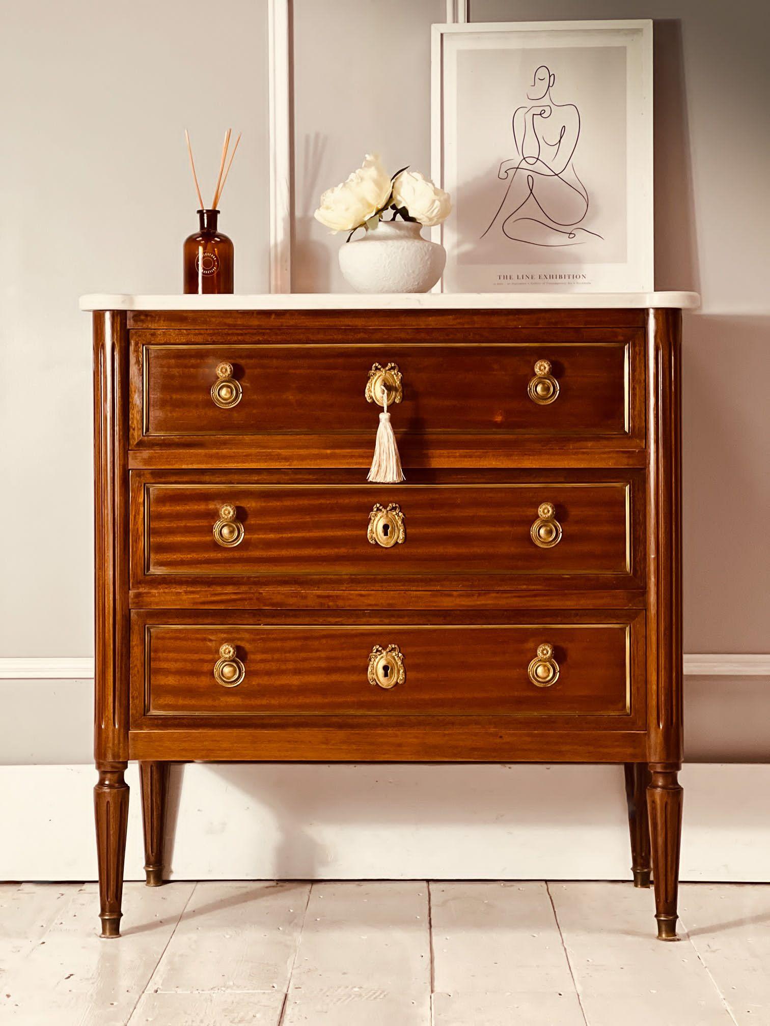 Small Marble Chest of Drawers / Louis XVI (1 of 8) Small Marble Chest of Drawers / Louis XVI (1 of 8)