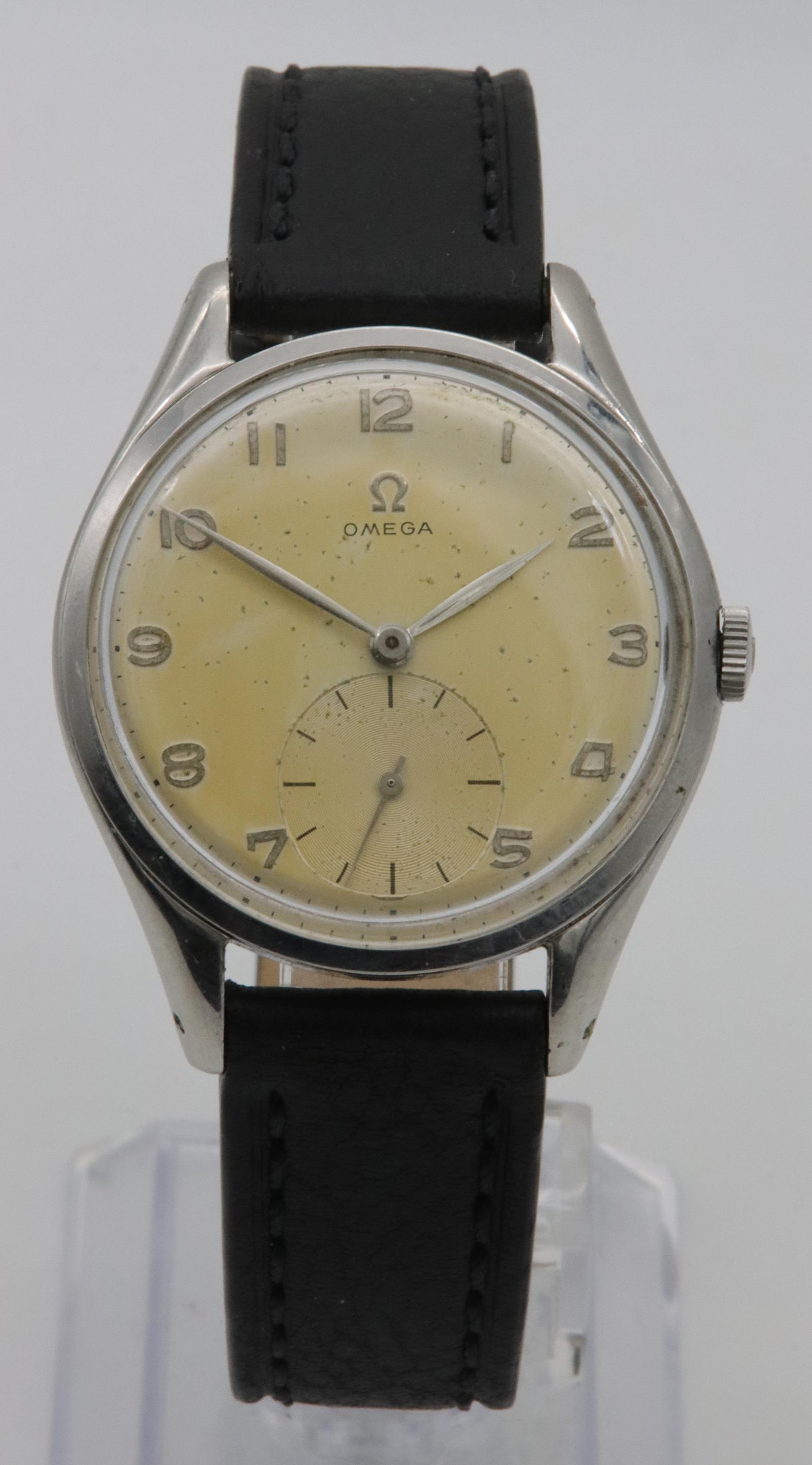 1947 Omega 'jumbo' Stainless Steel Wristwatch (1 of 7) 1947 Omega 'jumbo' Stainless Steel Wristwatch (1 of 7)