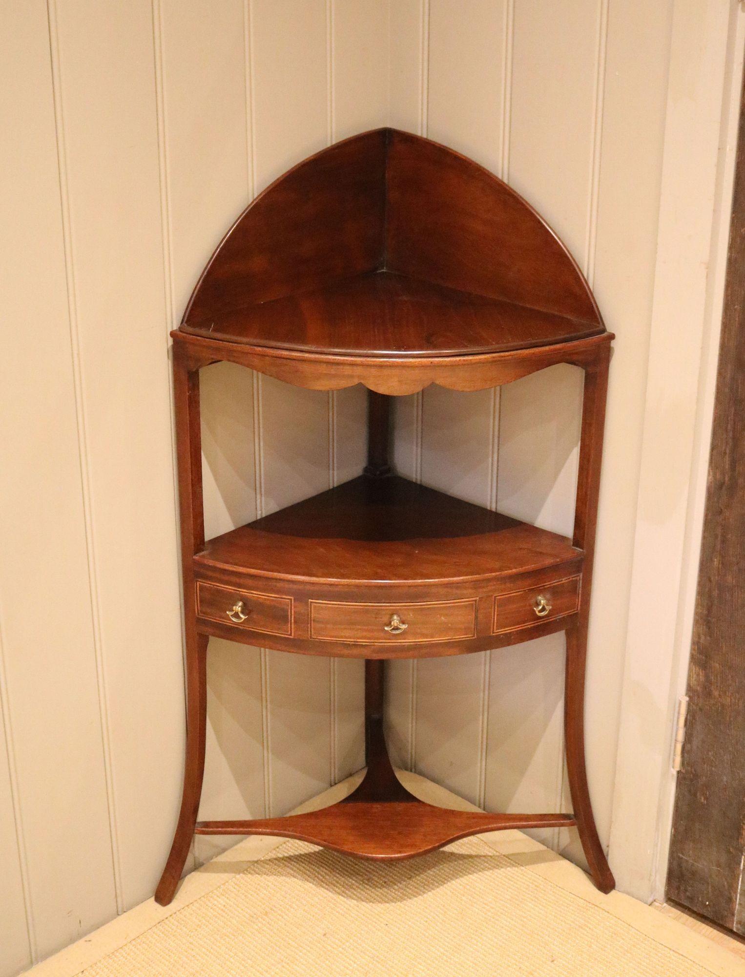 Early 19th Century Mahogany Corner Washstand (1 of 10) Early 19th Century Mahogany Corner Washstand (1 of 10)
