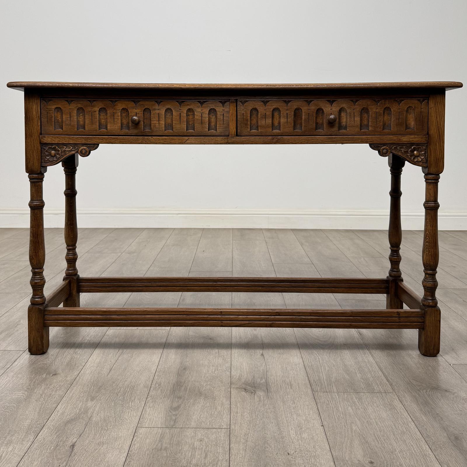 Antique 20th Century Narrow Side Table in Oak (1 of 11) Antique 20th Century Narrow Side Table in Oak (1 of 11)