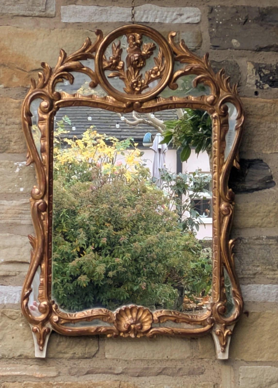 Beautiful French Baroque Wall Mirror / Pier Glass (1 of 10)