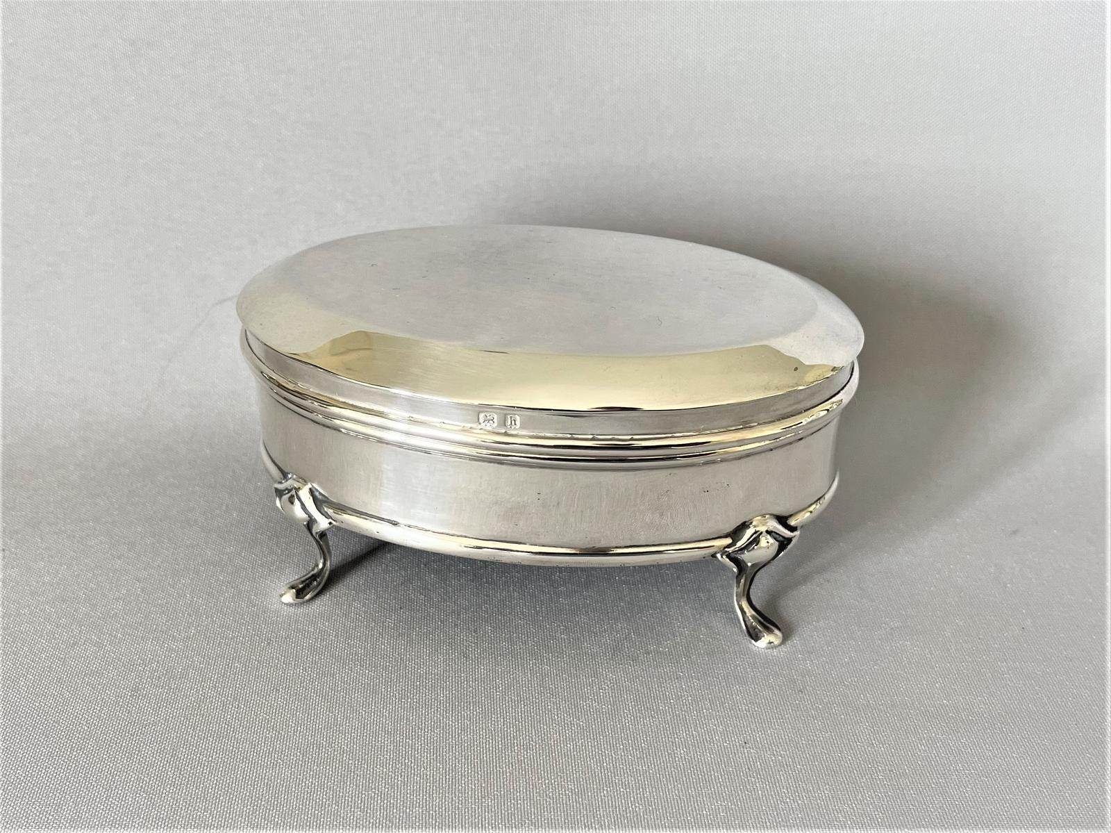 Stylish Edwardian Silver Trinket Box (1 of 7) Stylish Edwardian Silver Trinket Box (1 of 7)