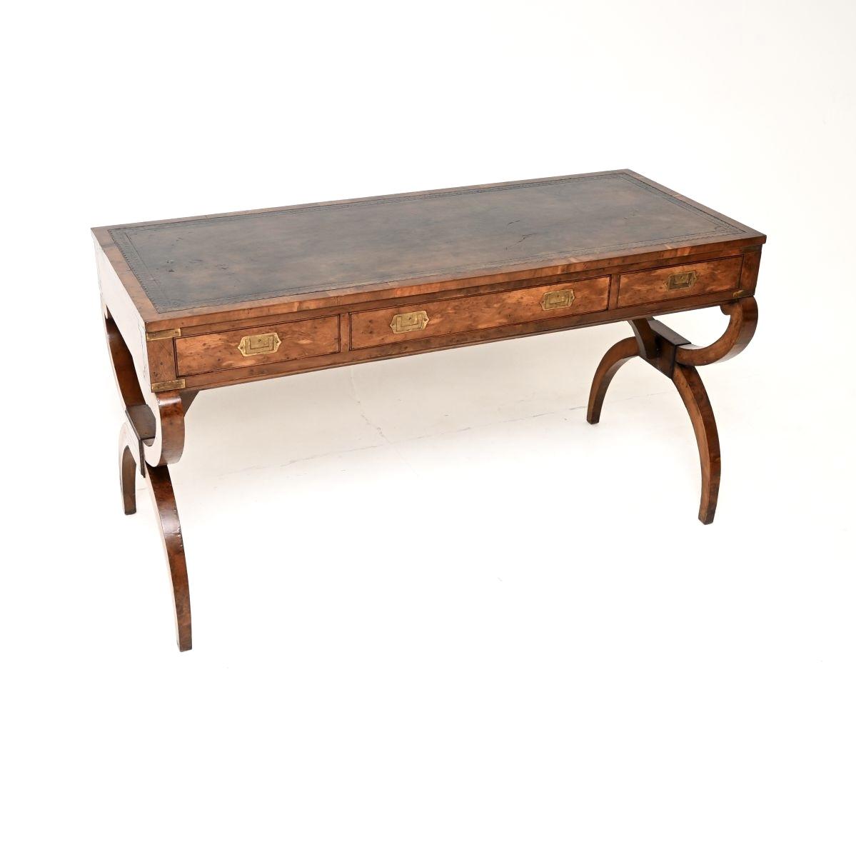 Antique Military Campaign Style Desk in Yew Wood (1 of 10) Antique Military Campaign Style Desk in Yew Wood (1 of 10)