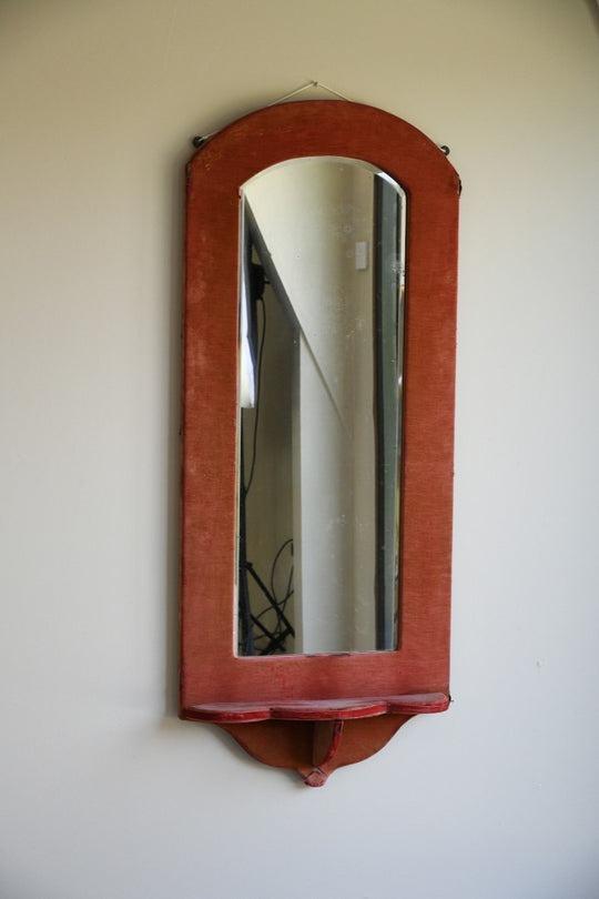 Victorian Pink Velvet Wall Mirror (1 of 12)