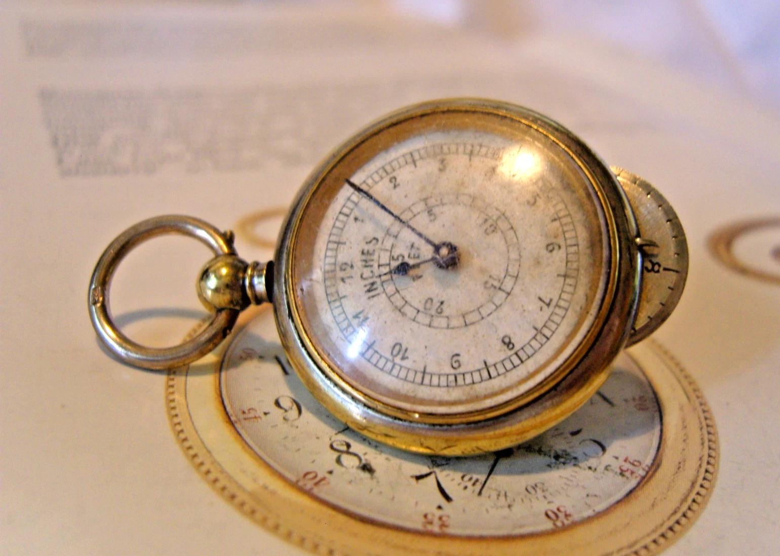 Pocket Watch Chain Fob French Opisometer Antique 1900s Fwo (1 of 6) Pocket Watch Chain Fob French Opisometer Antique 1900s Fwo (1 of 6)