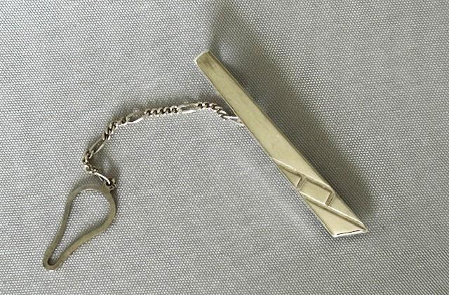 Vintage Art Deco Style Silver Tie Clip (1 of 5)