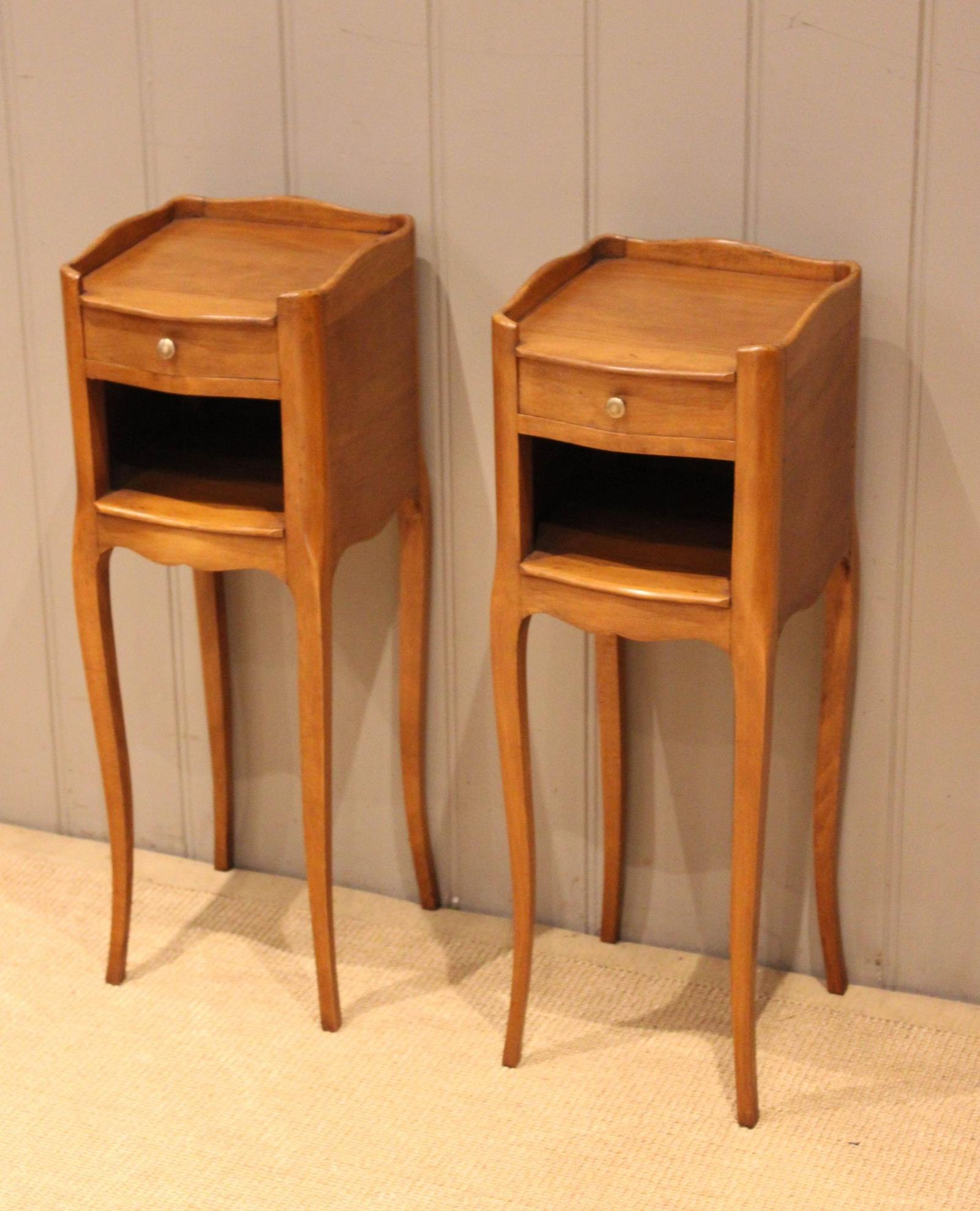 Pair of French Beech Wood Bedside Cabinets (1 of 12) Pair of French Beech Wood Bedside Cabinets (1 of 12)