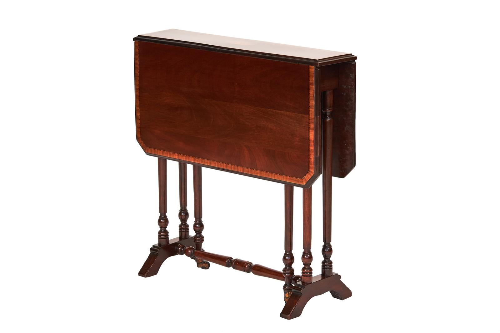 Edwardian Inlaid Mahogany Sutherland Table (1 of 4) Edwardian Inlaid Mahogany Sutherland Table (1 of 4)