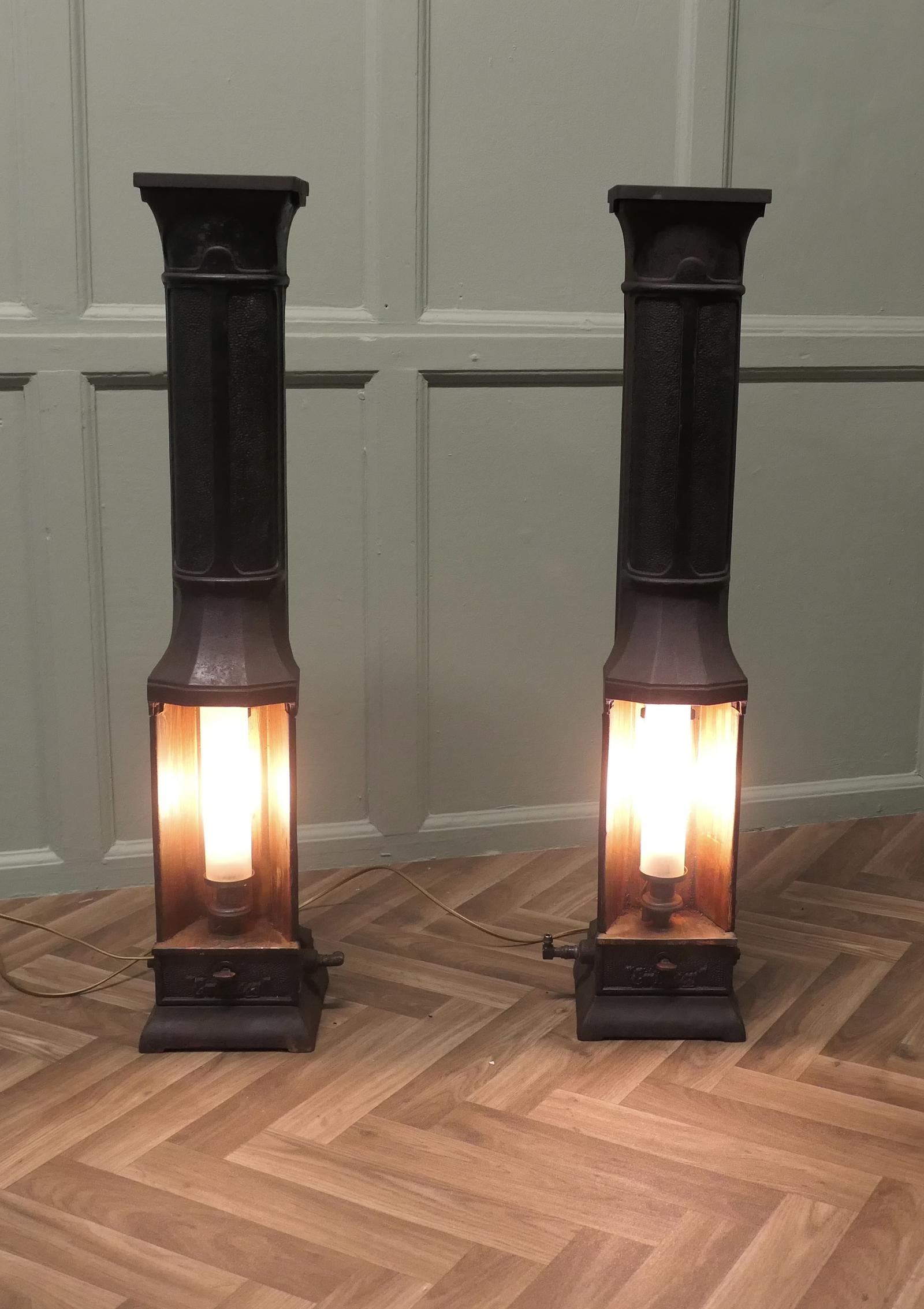 A Pair of French Cast Iron Green House Heater Lamps (1 of 10)