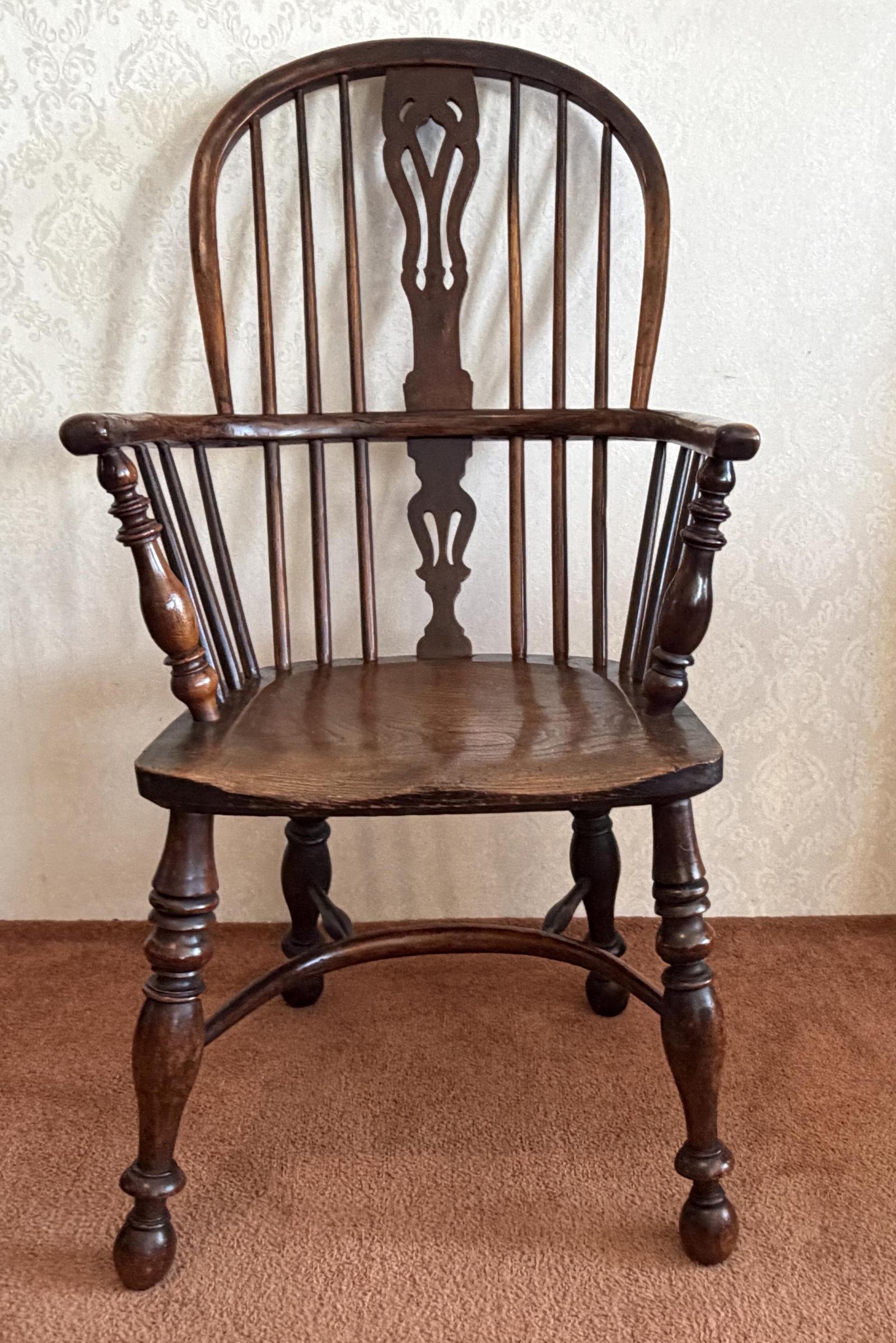 Wonderful High Back Windsor Chair in (1 of 4) Wonderful High Back Windsor Chair in (1 of 4)