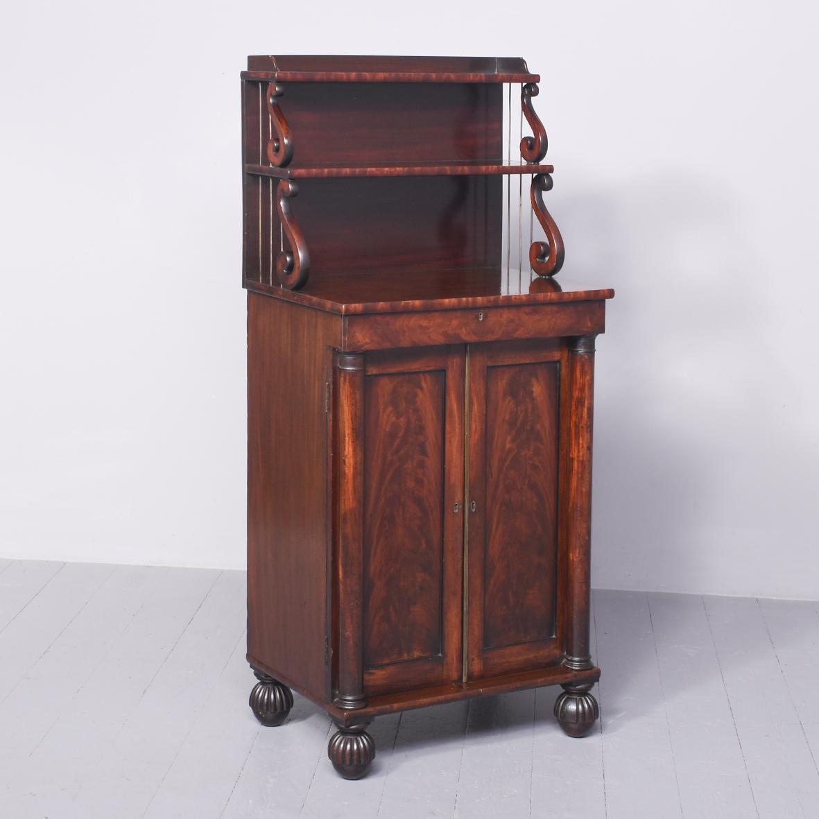 Neat Sized Regency Mahogany Chiffonier (1 of 8)