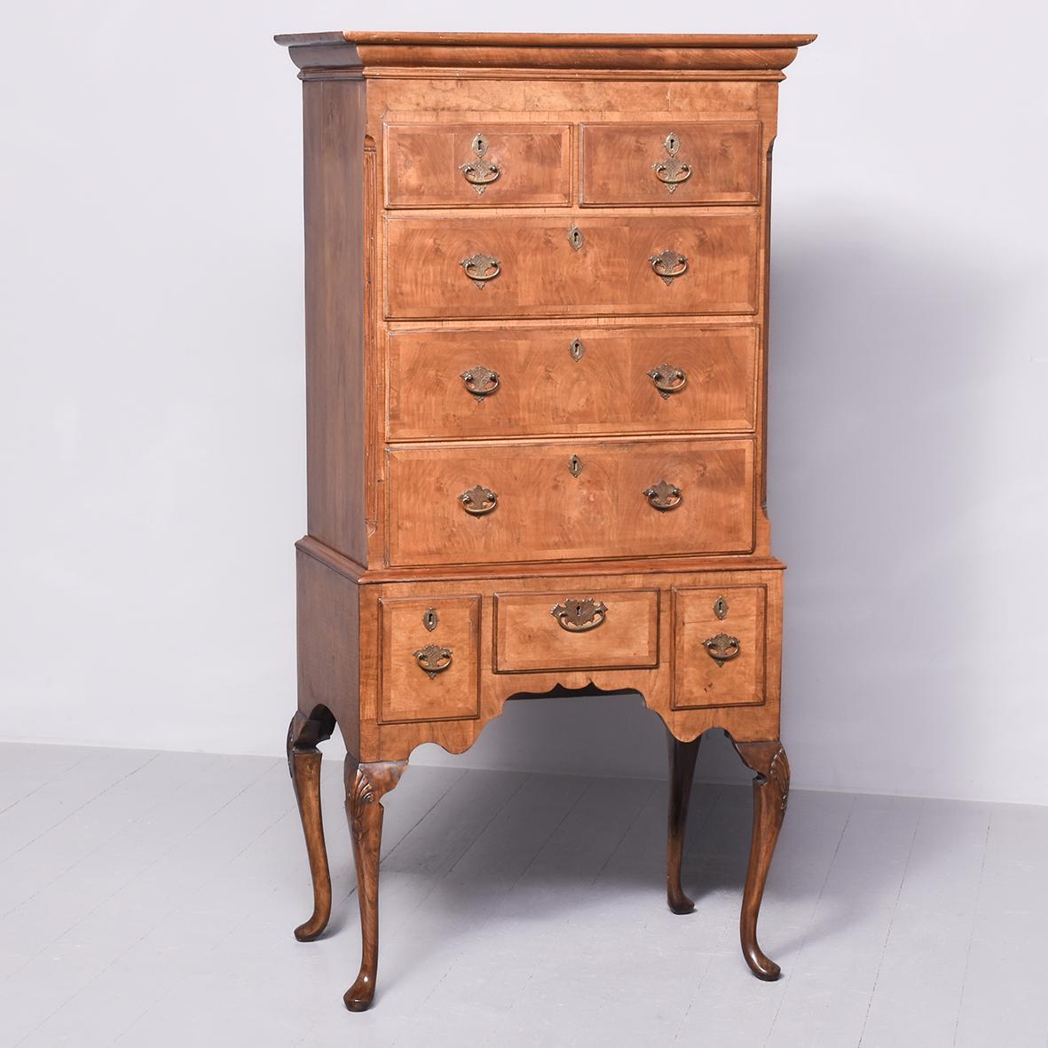 George II Style Walnut Chest on Stand (1 of 10)
