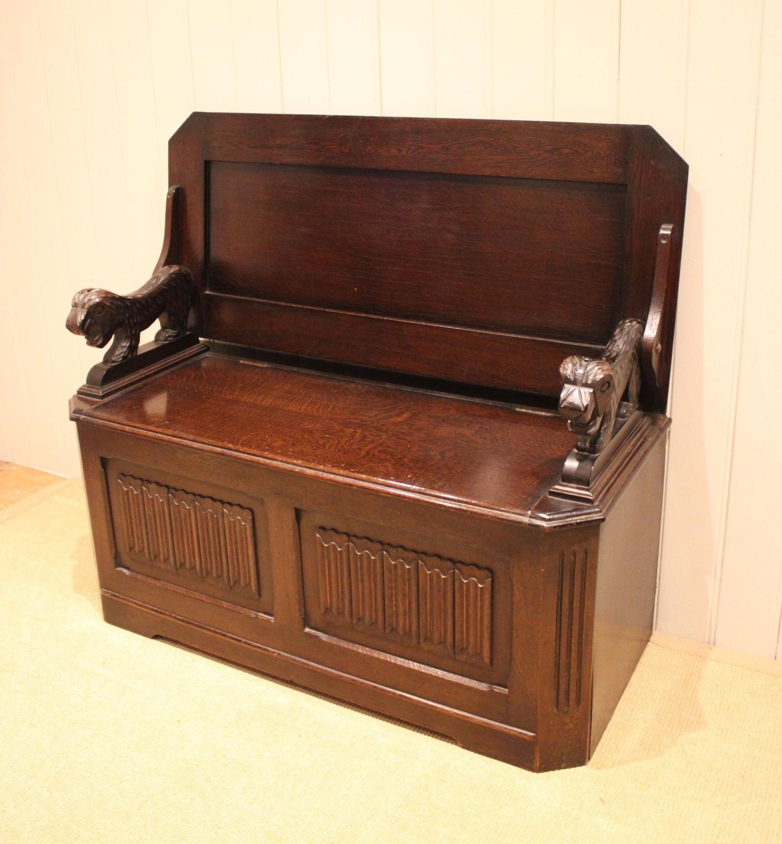 Dark Oak Monks Bench (1 of 12) Dark Oak Monks Bench (1 of 12)