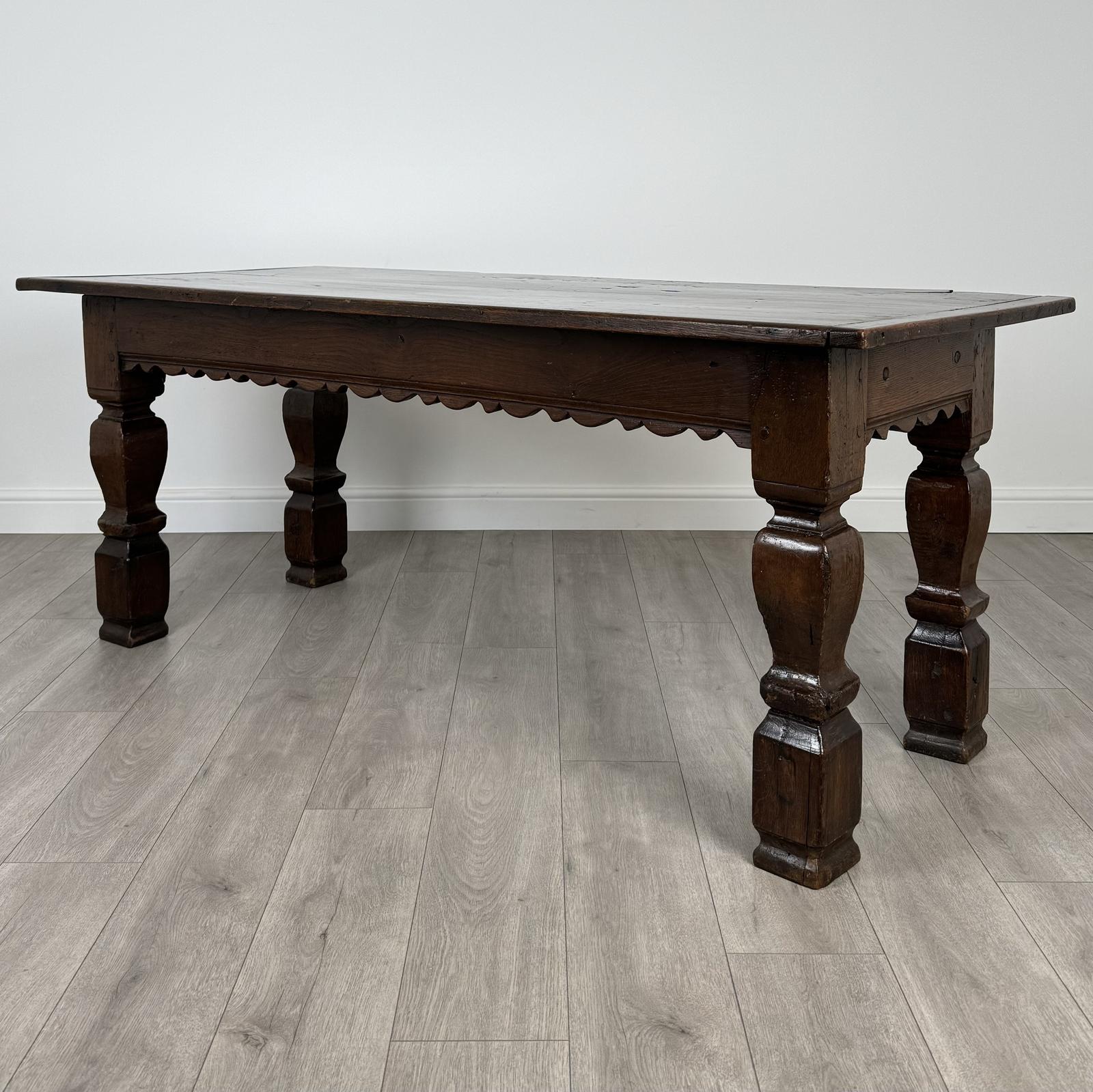 Antique 19th Century Refractory Style Dining Table in Oak (1 of 7)