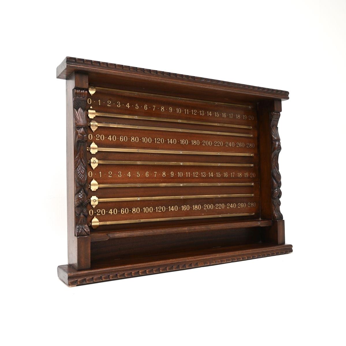 Antique Victorian Solid Mahogany Snooker Scoreboard (1 of 10) Antique Victorian Solid Mahogany Snooker Scoreboard (1 of 10)