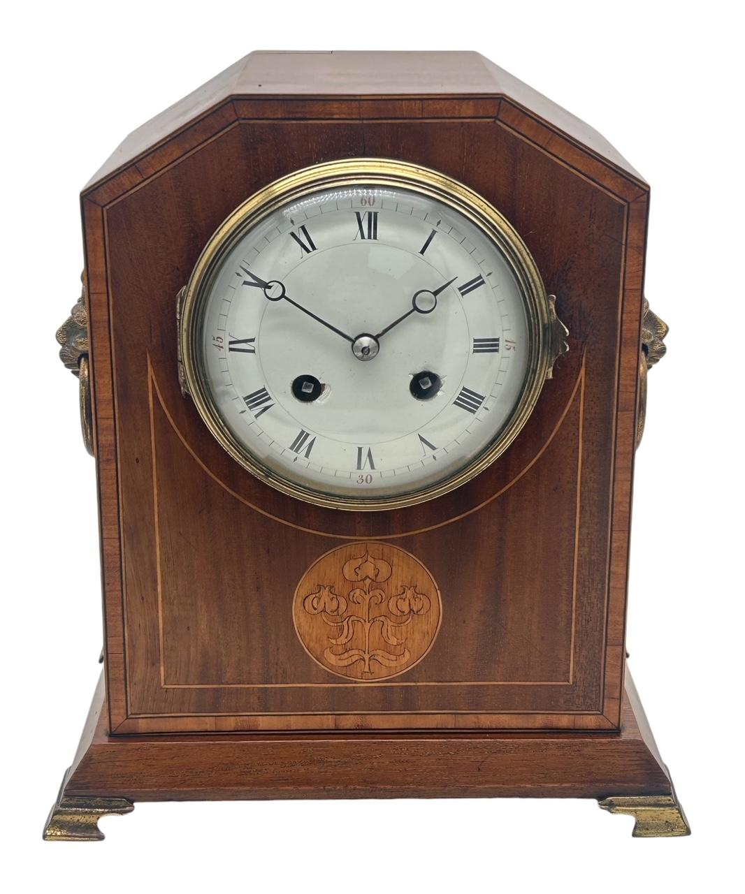 Edwardian French Inlaid 8 Day Striking Bracket Clock (1 of 8)