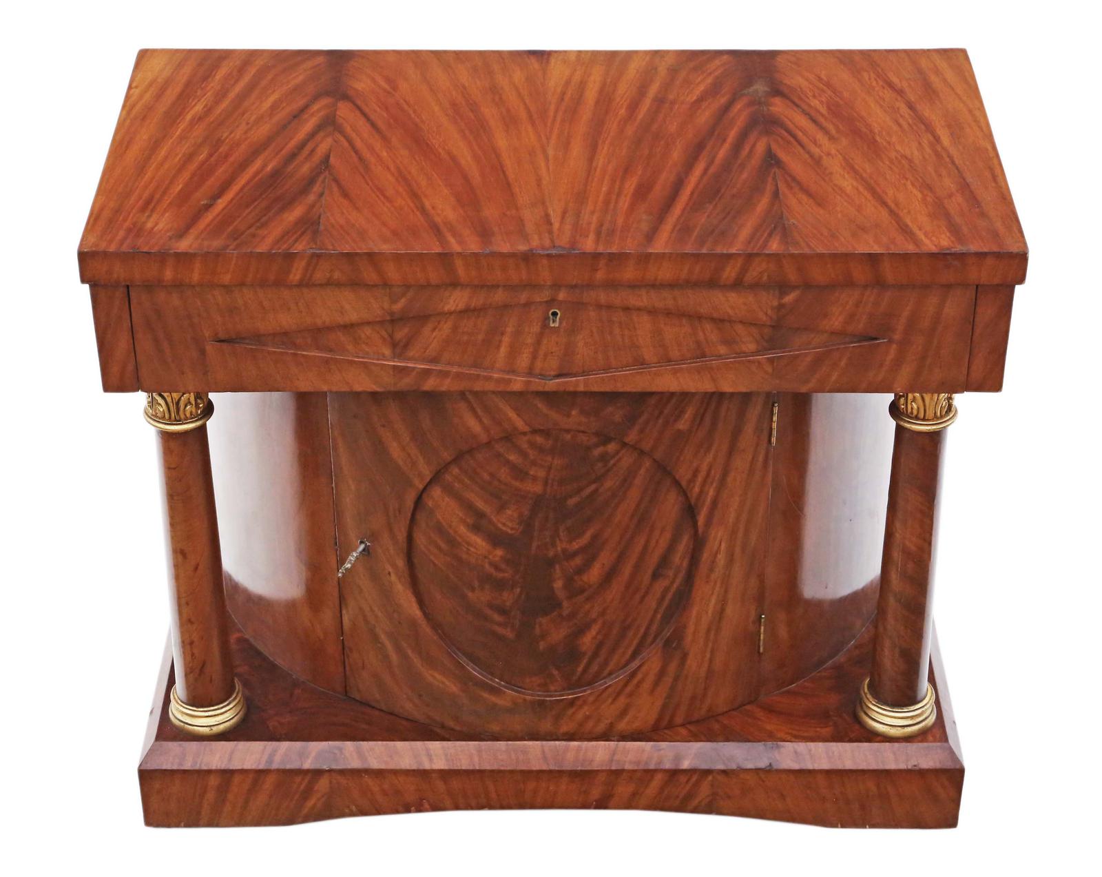 Mahogany Regency Revival Console Cupboard Table c.1920 (1 of 7) Mahogany Regency Revival Console Cupboard Table c.1920 (1 of 7)