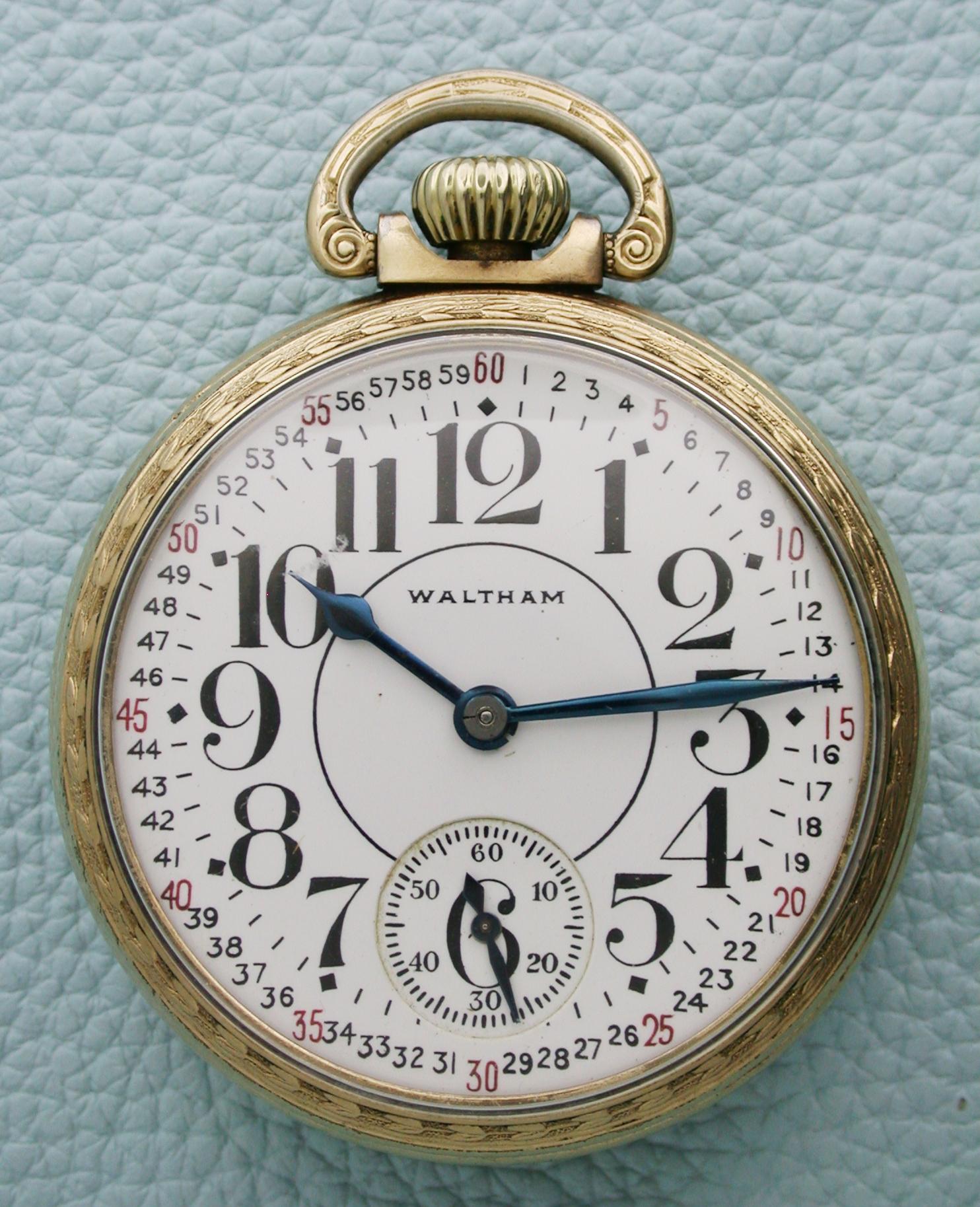 Pocket Watch Gilt Waltham Montgomery Dial USA Circa 1925 (1 of 6) Pocket Watch Gilt Waltham Montgomery Dial USA Circa 1925 (1 of 6)