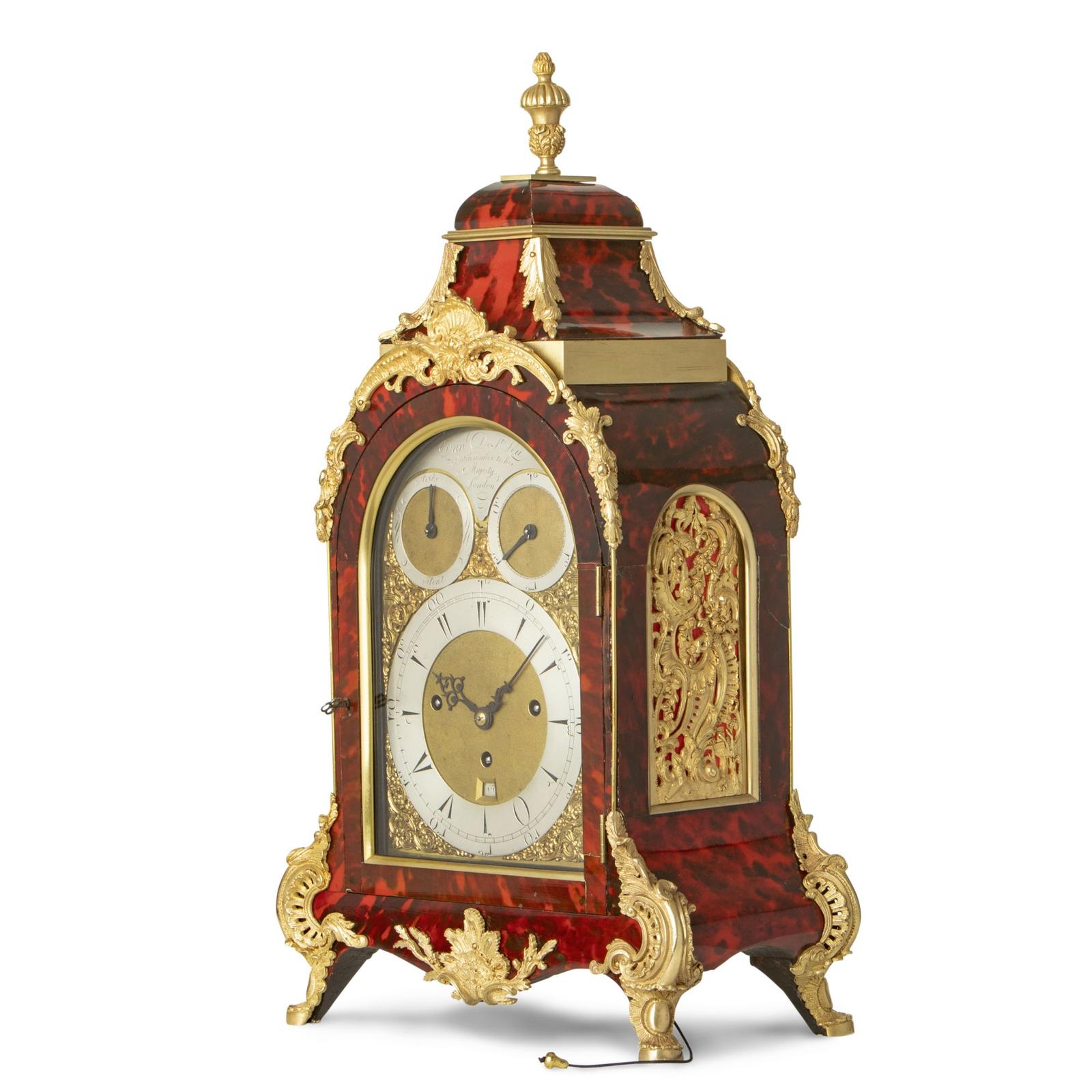 Tortioseshell & Ormolu Quarter Striking Bracket Clock (1 of 3)