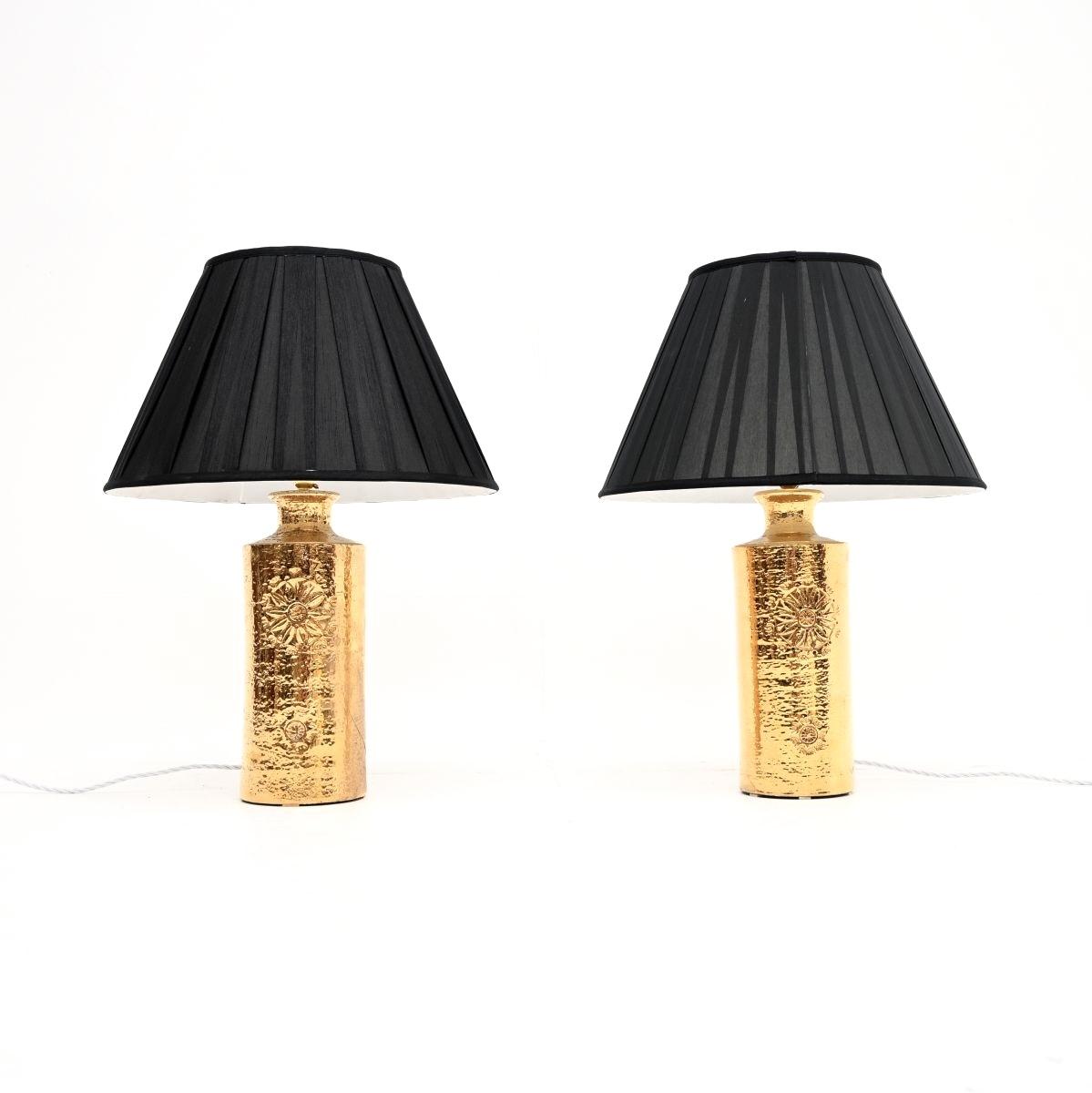 Pair of Vintage Swedish Ceramic Table Lamps by Bergboms (1 of 10) Pair of Vintage Swedish Ceramic Table Lamps by Bergboms (1 of 10)