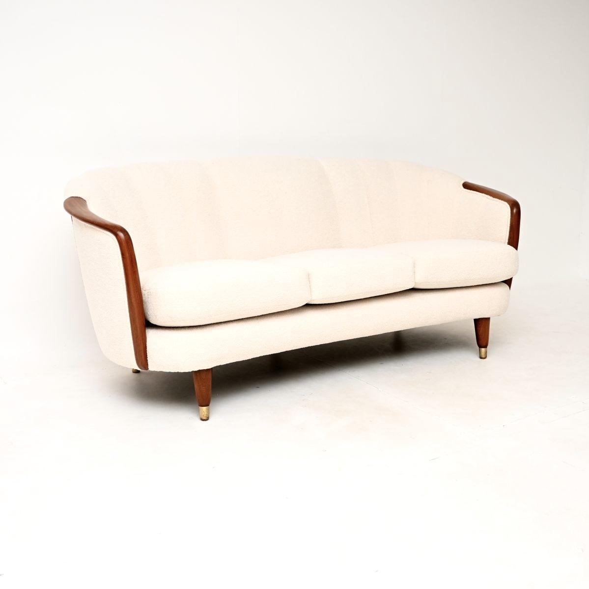 Vintage Swedish Mahogany Cocktail Sofa (1 of 10) Vintage Swedish Mahogany Cocktail Sofa (1 of 10)
